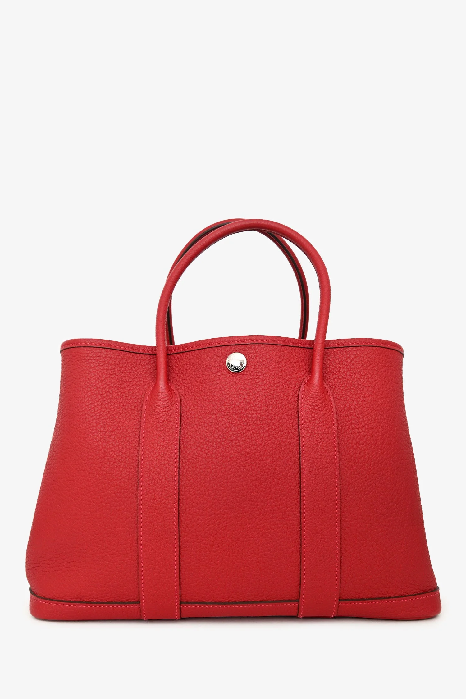 Hermès 2019 Red Togo Leather Garden Party 30 - Image 2