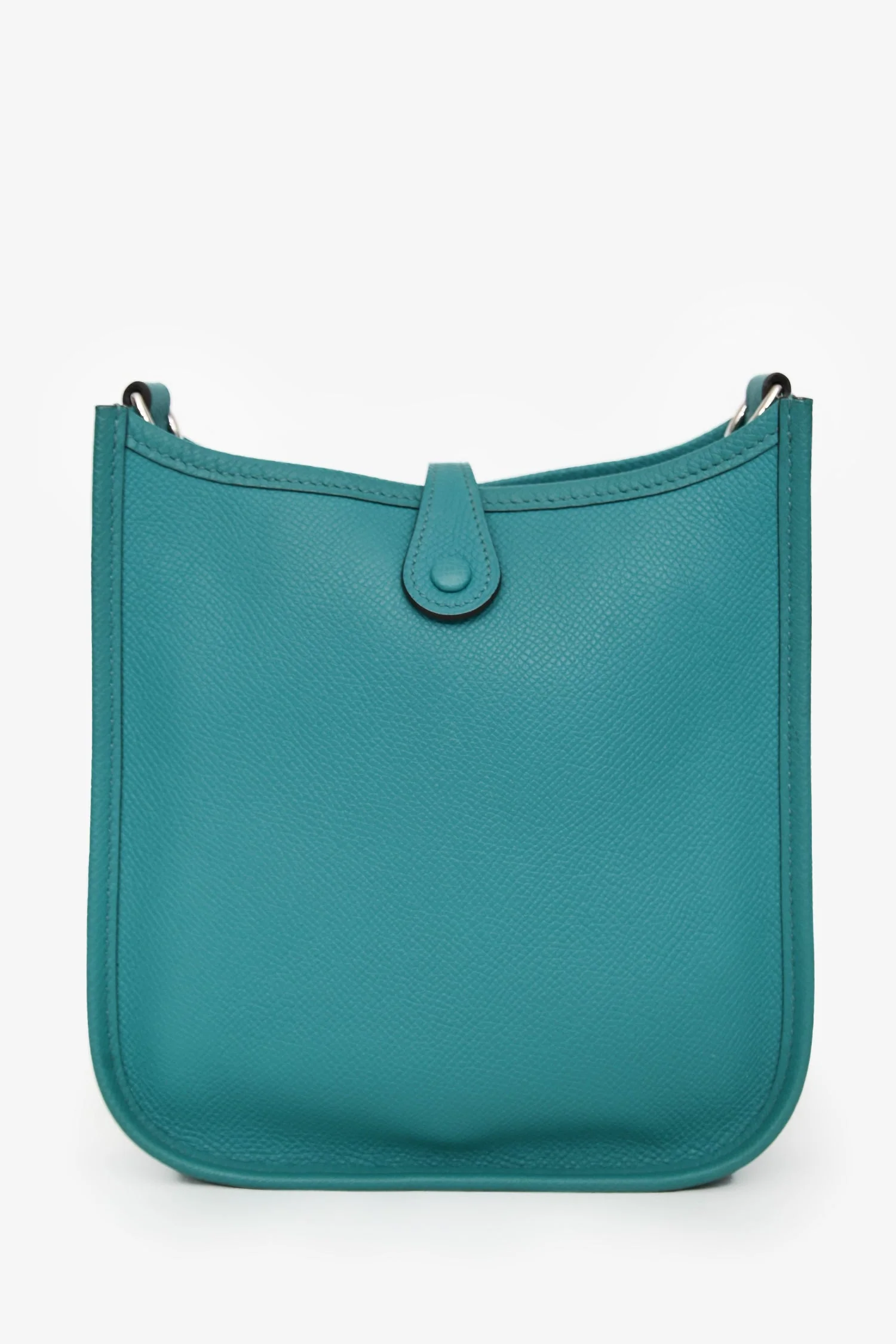 Hermès 2019 Turquoise Clemence Evelyne I Très Petite Modèle 16 - Image 2