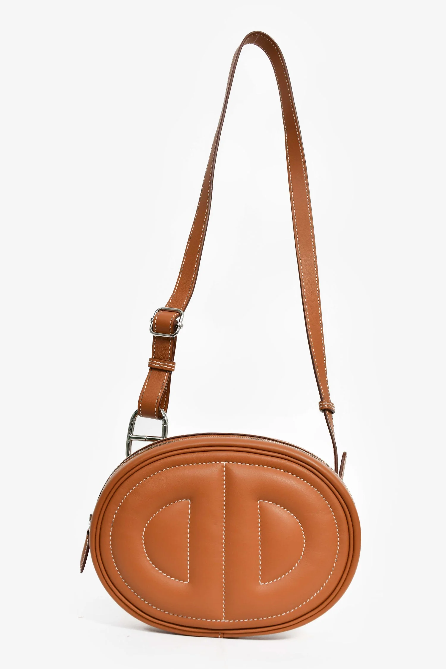 Hermes 2020 Brown Swift Verso "In Loop Belt" Bag - Image 7