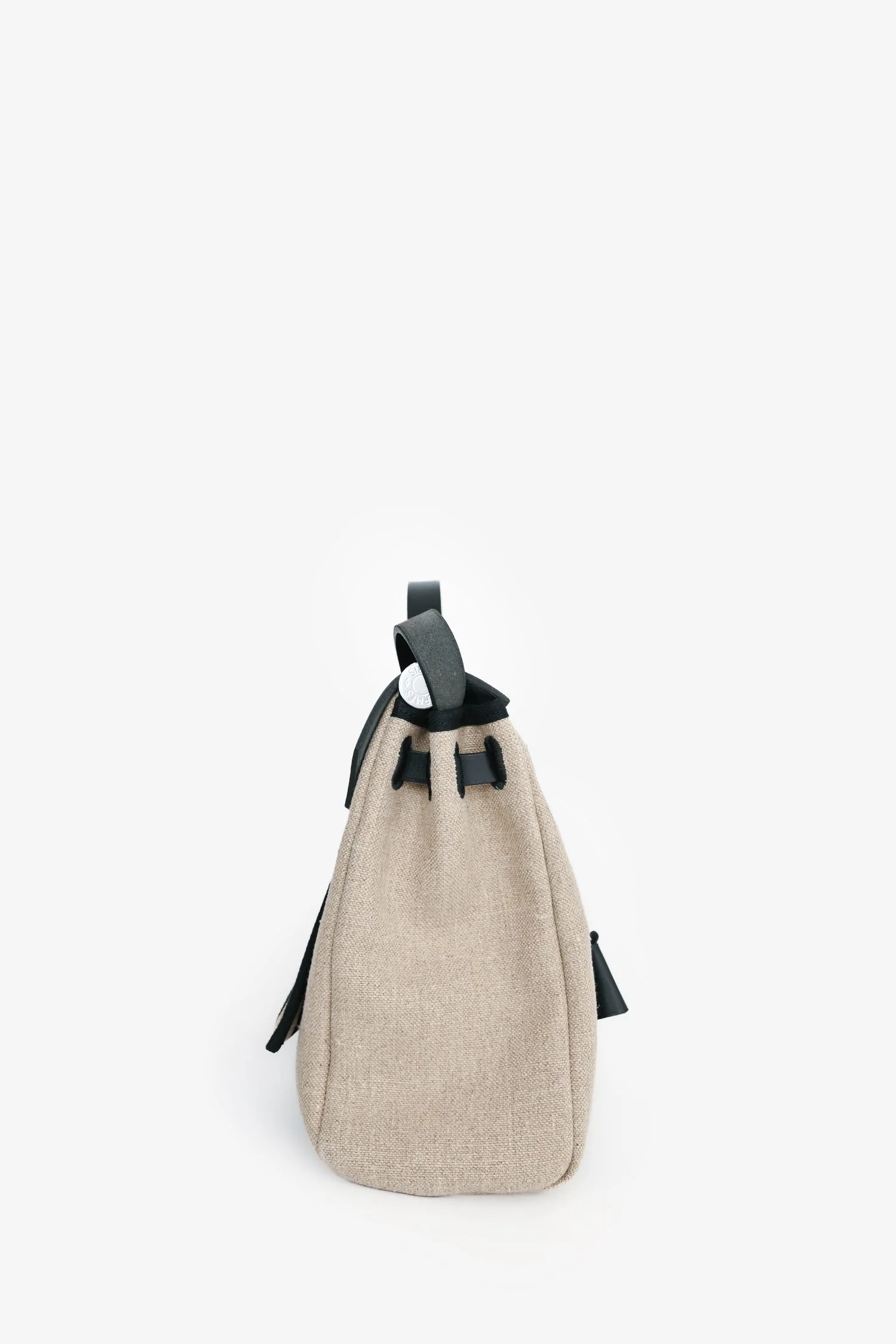 Hermès 2020 Cream/Black Toile H Vibration Herbag Zip 31 with Pouch - Image 3