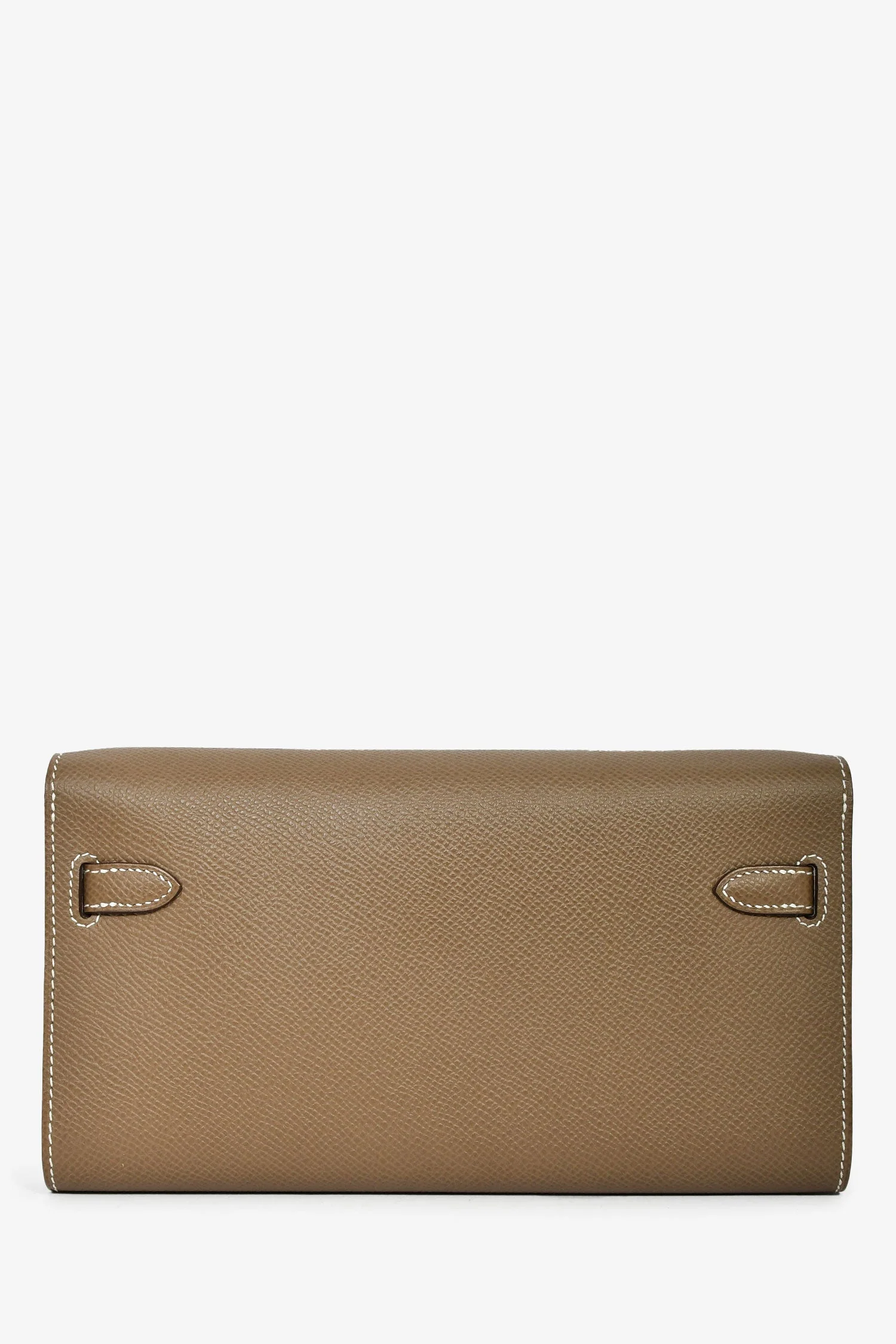 Hermès 2020 Etoupe Epsom Kelly 'To Go' Wallet With Strap - Image 2