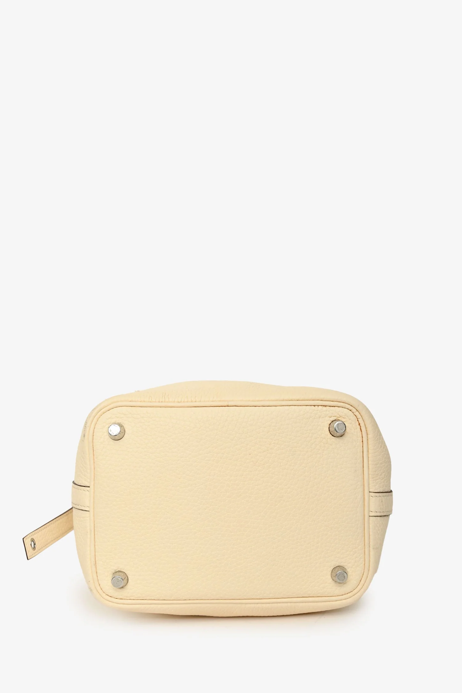 Hermès 2020 Light Yellow Clemence Leather Picotin 18 - Image 5