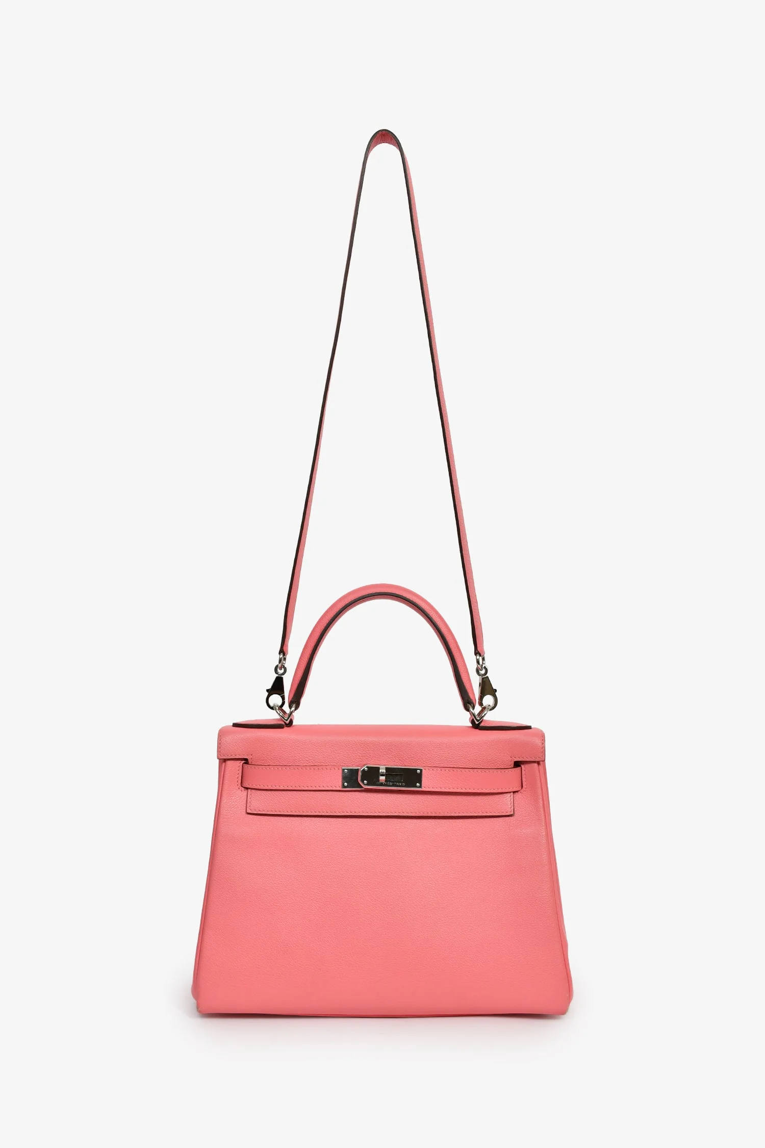 Hermès 2020 Rose D'Ete Evercolor Leather Verso Chevre Kelly Retourne 28 - Image 6