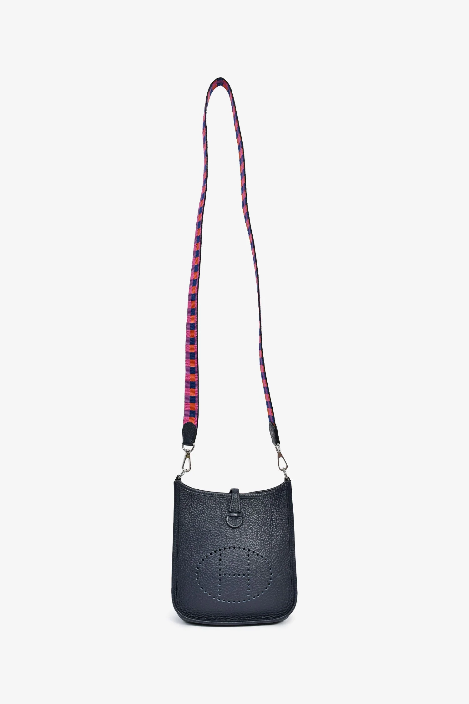 Hermès 2021 Navy Clemence Evelyne TPM Crossbody - Image 7