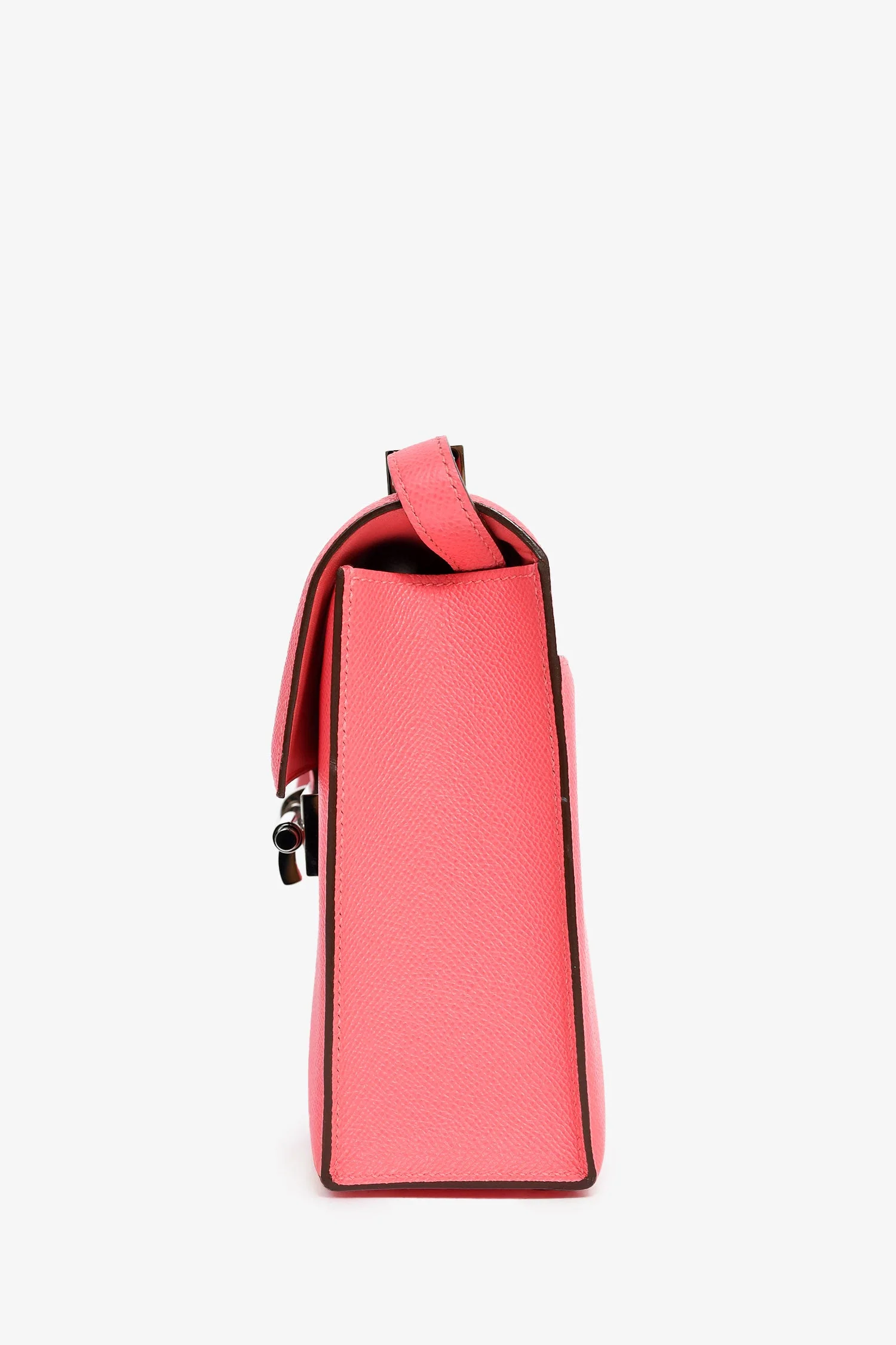 Hermès 2021 Rose Texas Epsom Verrou 23 Crossbody Bag - Image 4