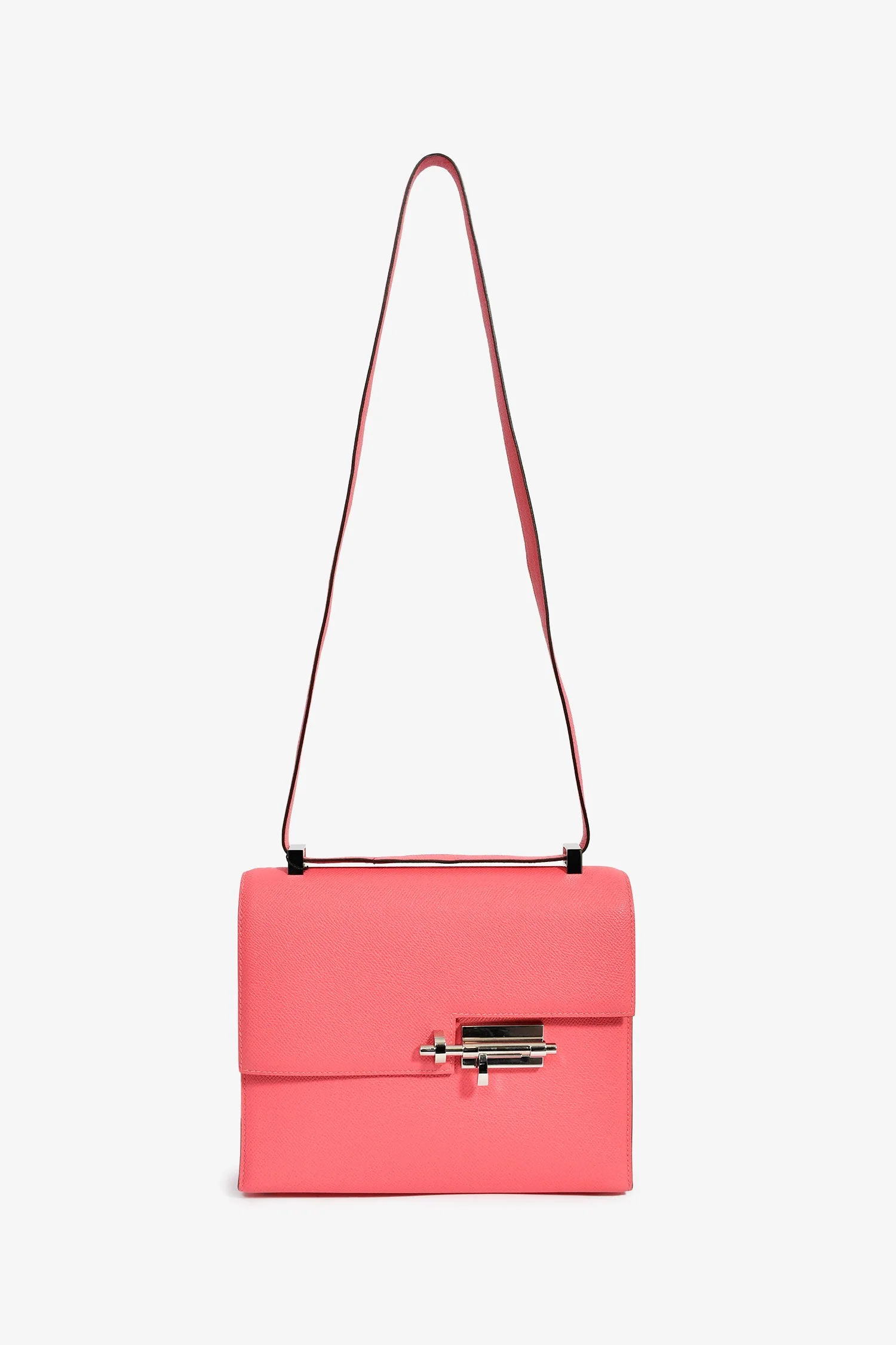 Hermès 2021 Rose Texas Epsom Verrou 23 Crossbody Bag - Image 7
