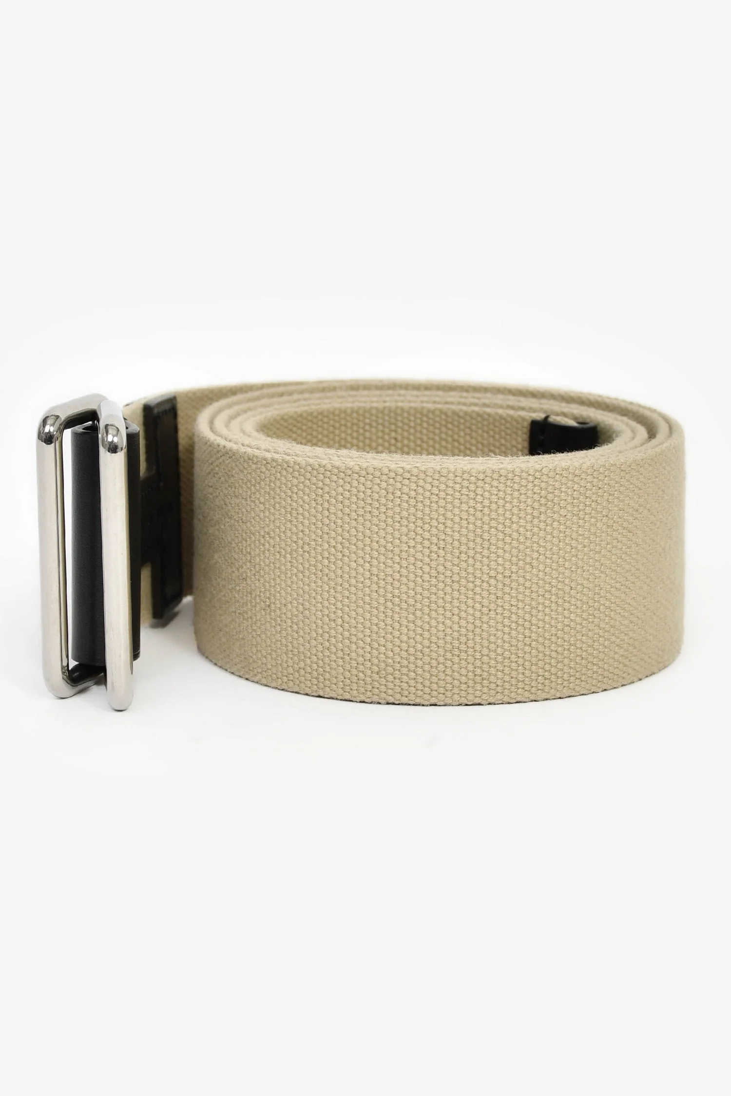 Hermès 2022 Beige/Black Canvas/Leather 'Nomade 40' Belt Size M - Image 4