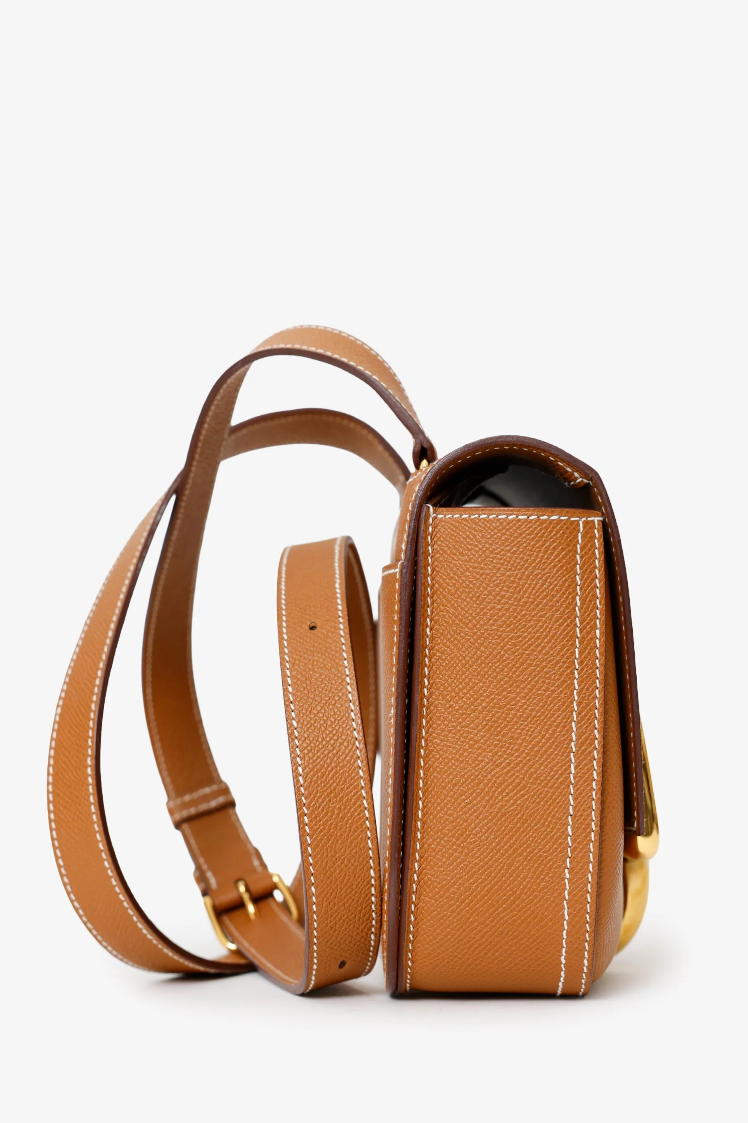 Hermès 2022 Gold Epsom Leather Mini Della Cavalleria Crossbody bag - Image 2
