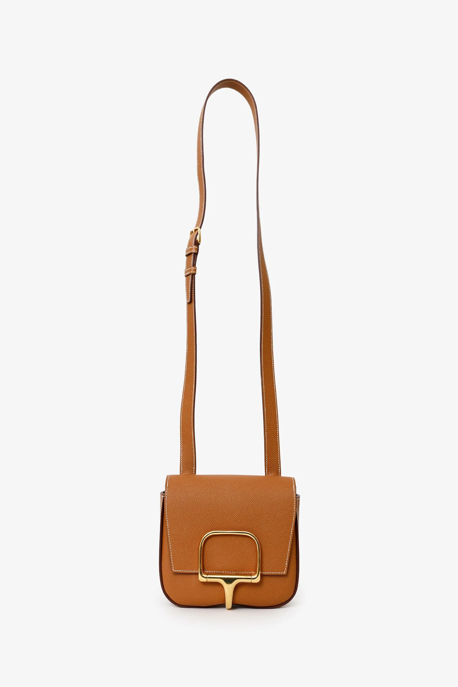 Hermès 2022 Gold Epsom Leather Mini Della Cavalleria Crossbody bag - Image 6