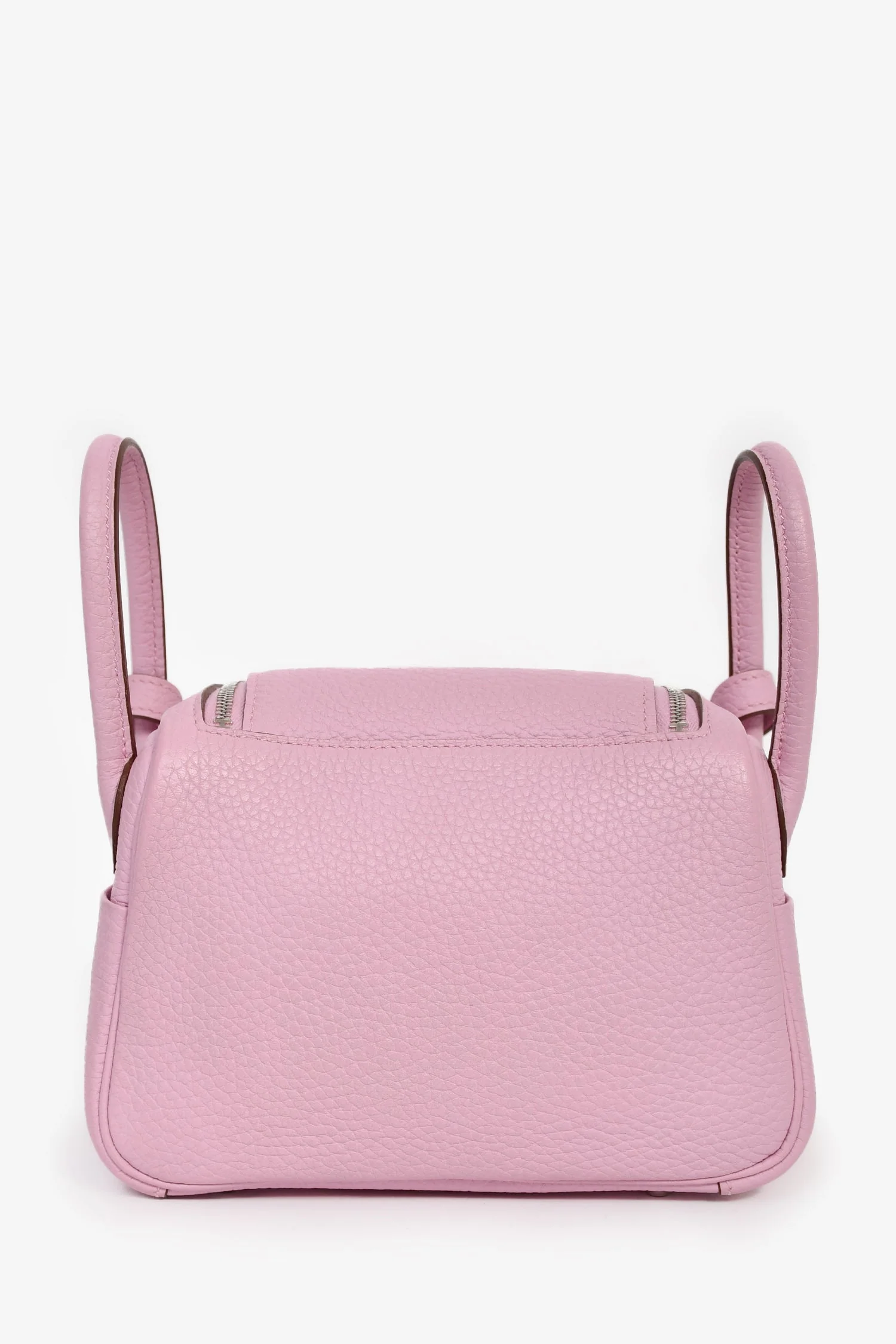 Hermès 2022 Mauve Sylvestre Clemence Leather Mini Lindy - Image 2