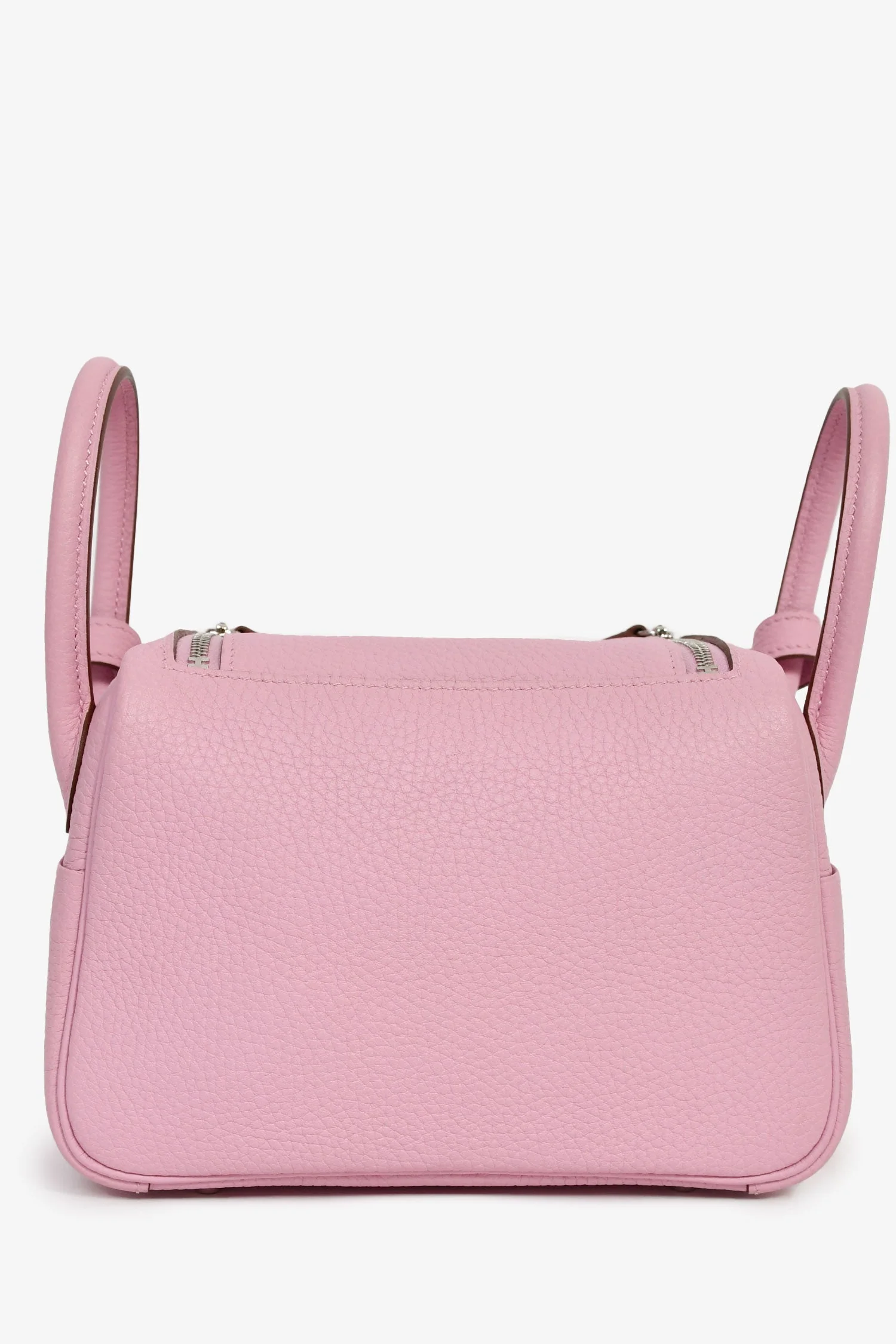 Hermès 2022 Mauve Sylvestre Clemence Leather Mini Lindy - Image 2
