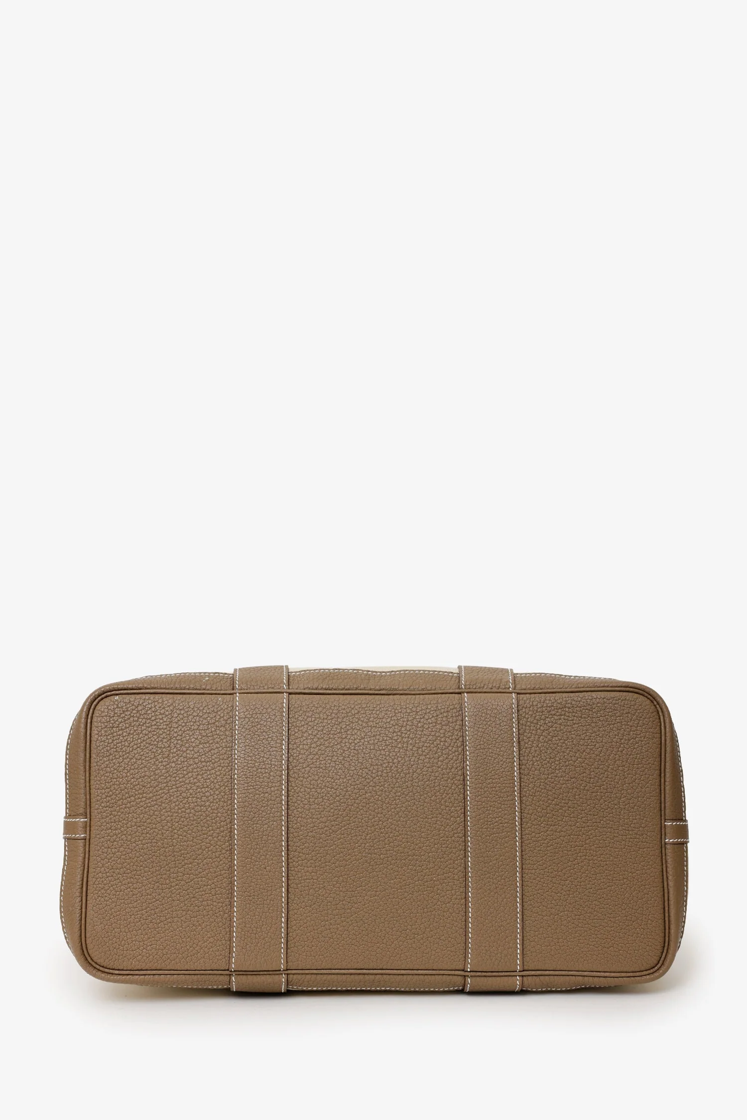 Hermès 2023 Beige Canvas/Taupe Negonda Leather Garden Party 36 Bag - Image 5