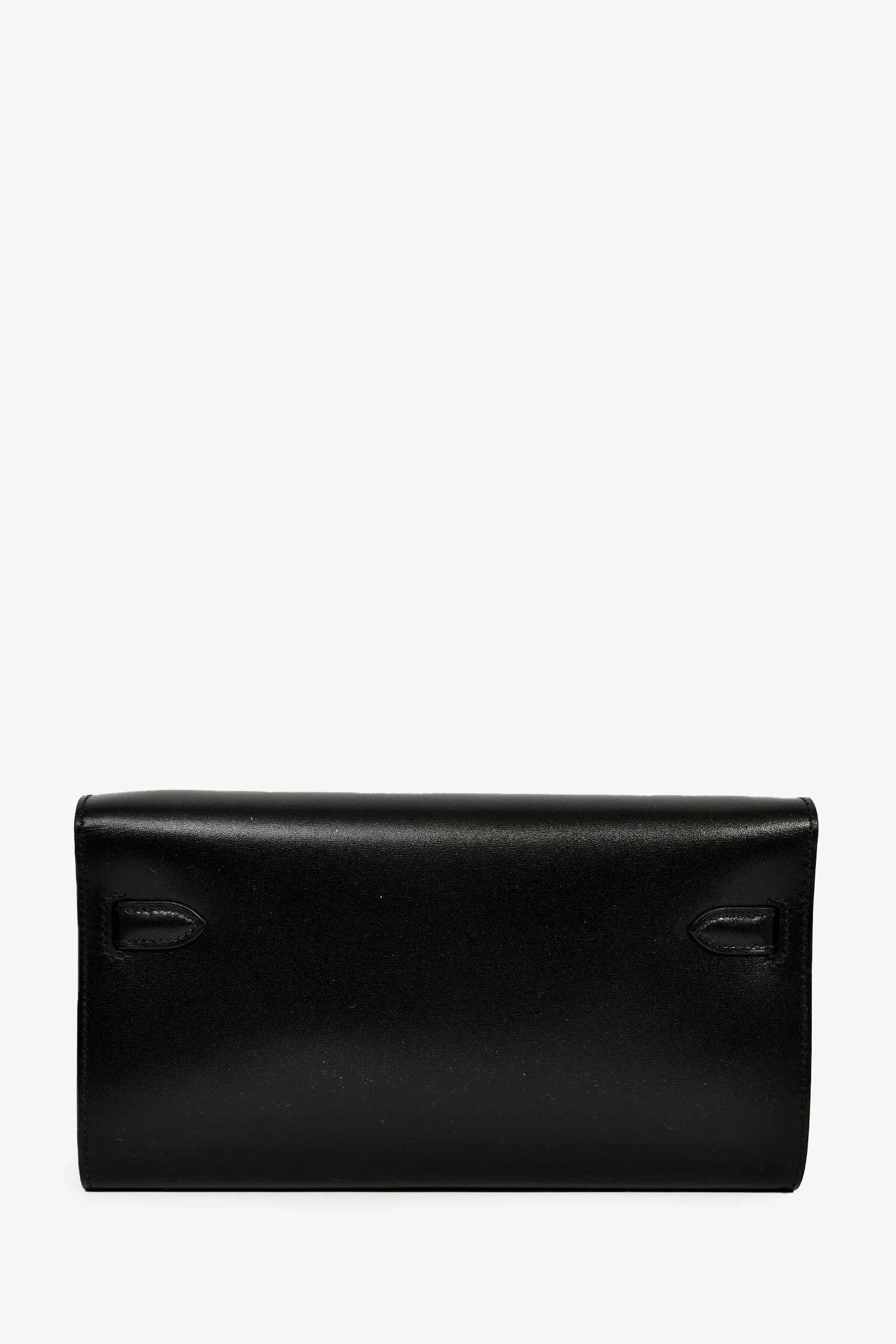 Hermès 2023 Black Box Leather Kelly To Go Wallet - Image 2