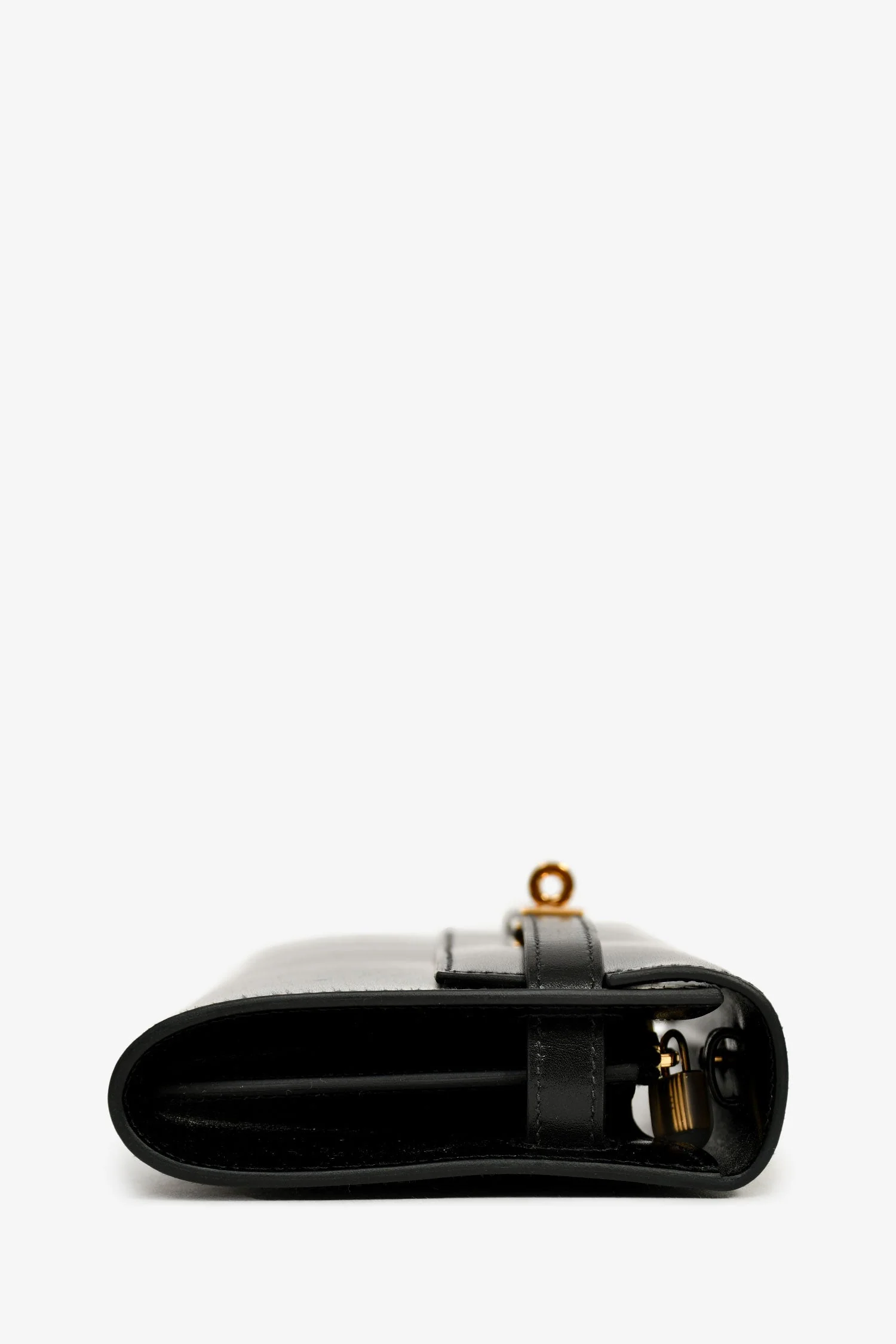 Hermès 2023 Black Box Leather Kelly To Go Wallet - Image 3