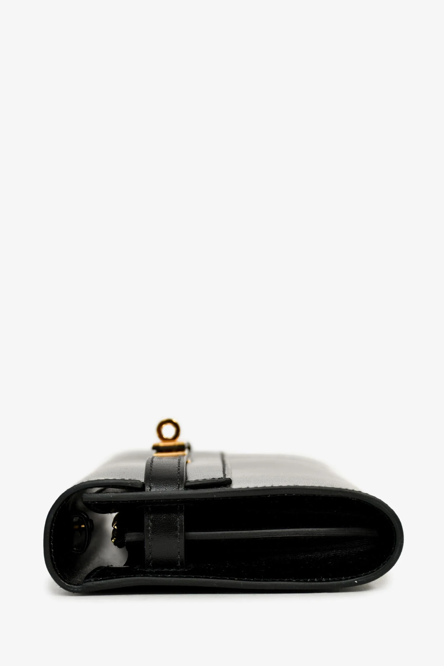 Hermès 2023 Black Box Leather Kelly To Go Wallet - Image 4