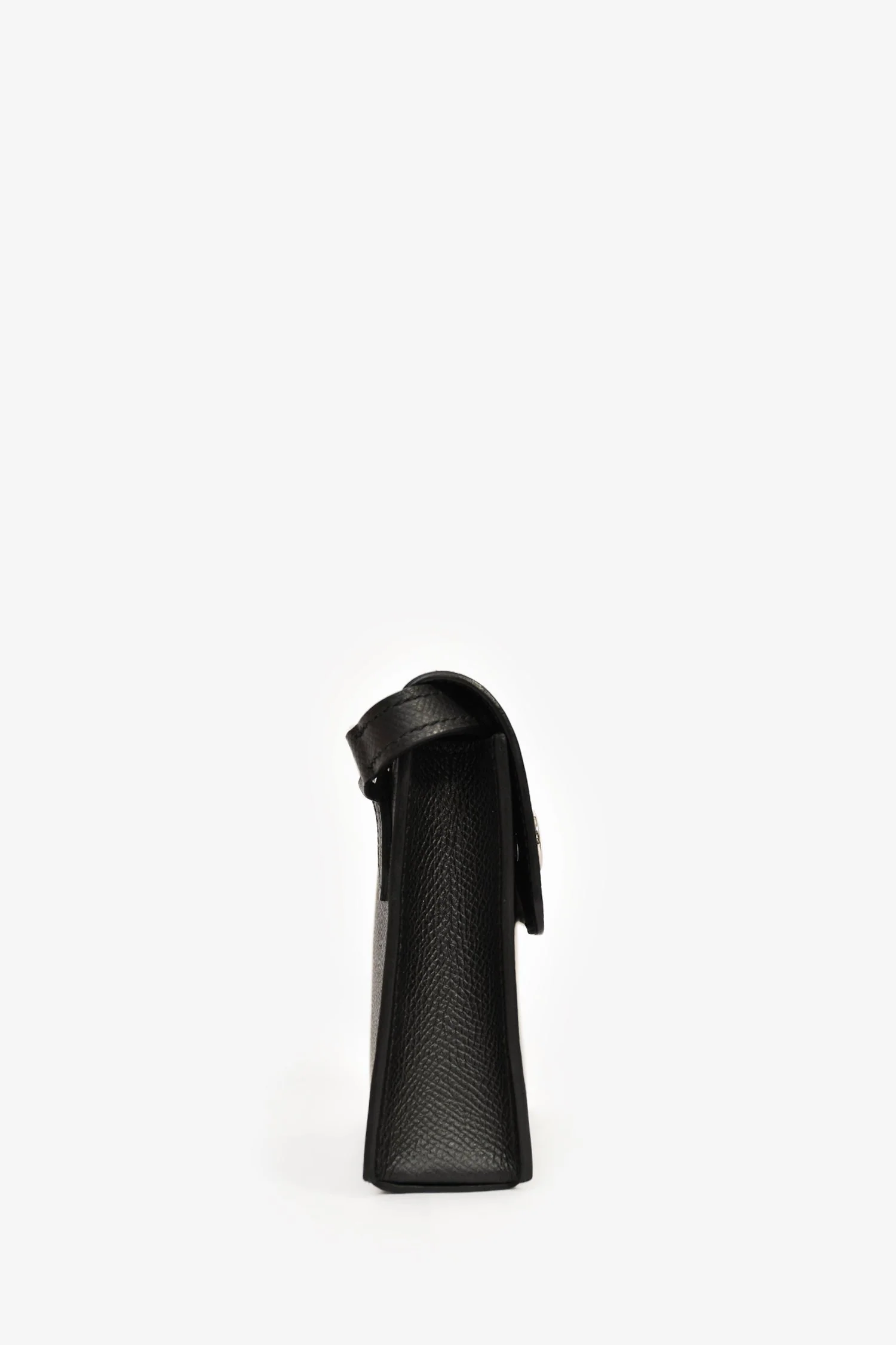 Hermes 2023 Black Epsom Leather 'Hermèsnap' Wallet - Image 3