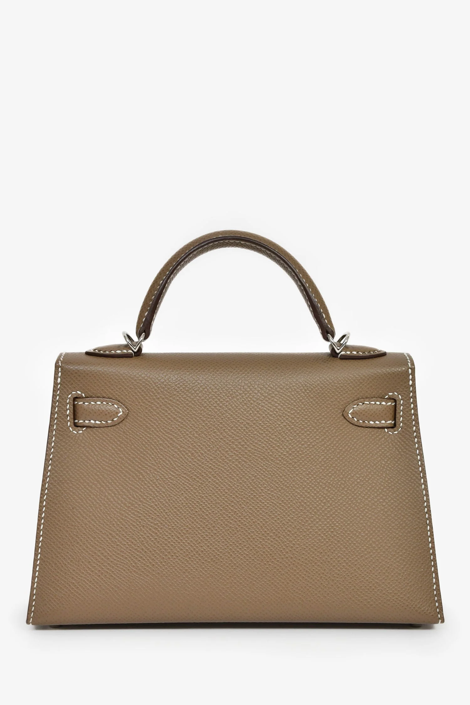 Hermès 2023 Etoupe Epsom Leather Sellier Mini Kelly - Image 2