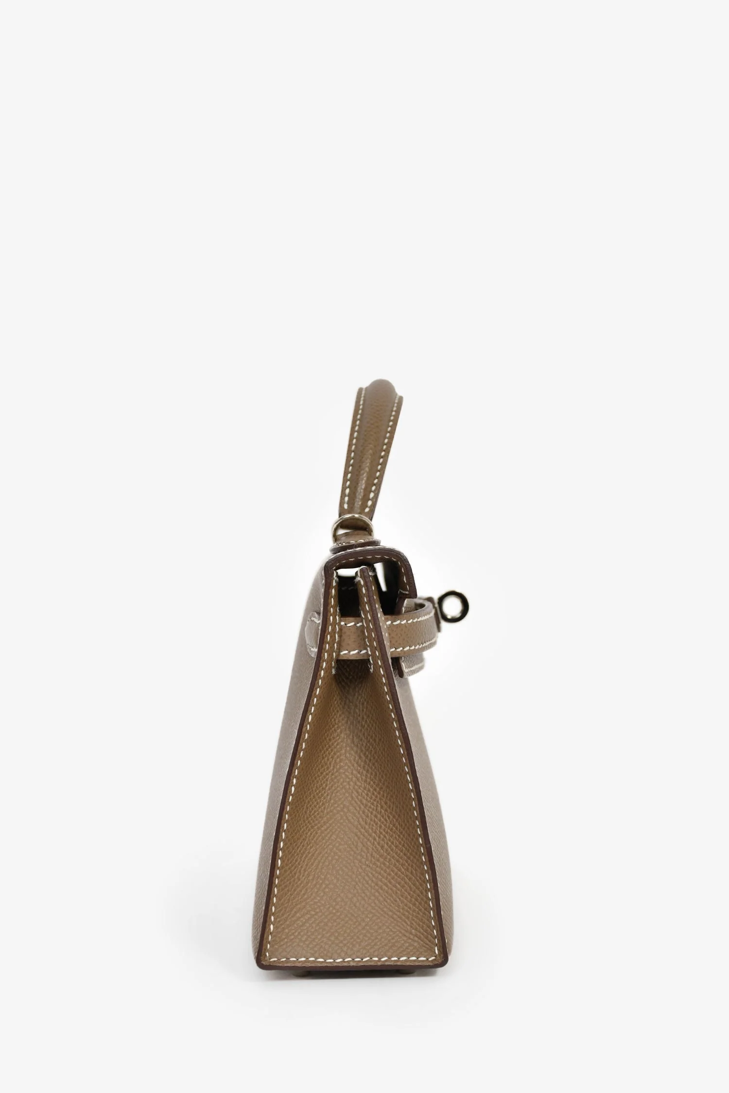 Hermès 2023 Etoupe Epsom Leather Sellier Mini Kelly - Image 3