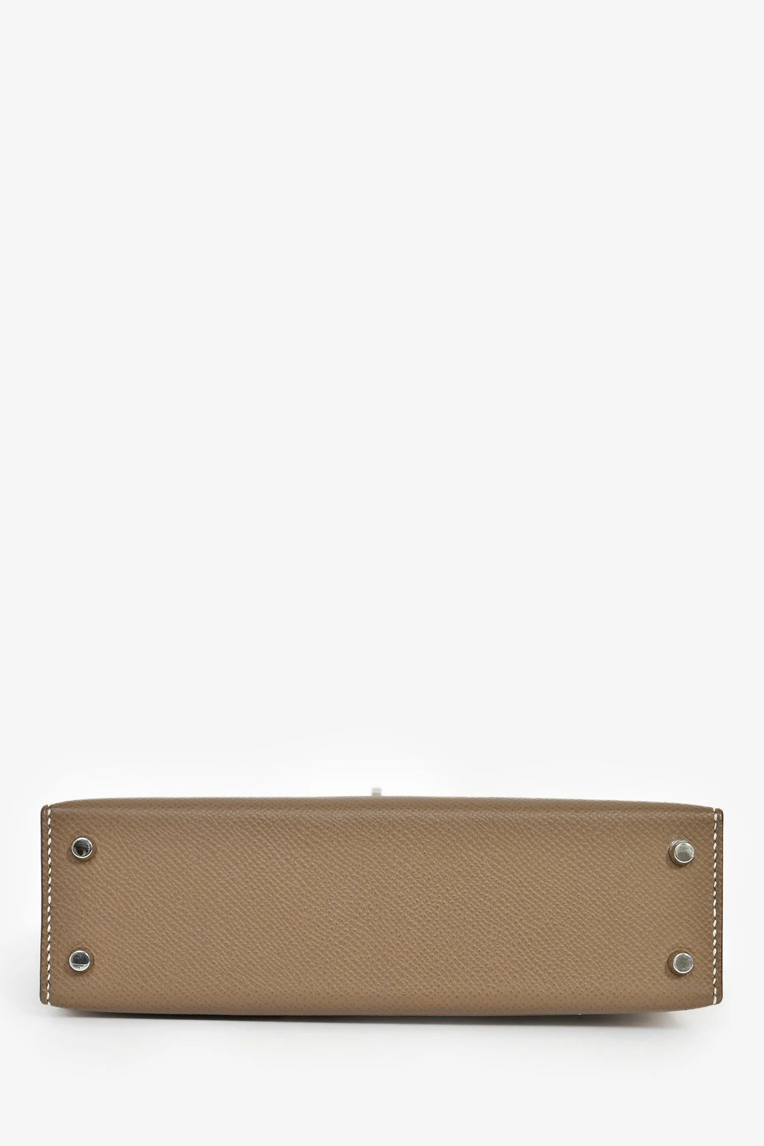 Hermès 2023 Etoupe Epsom Leather Sellier Mini Kelly - Image 5