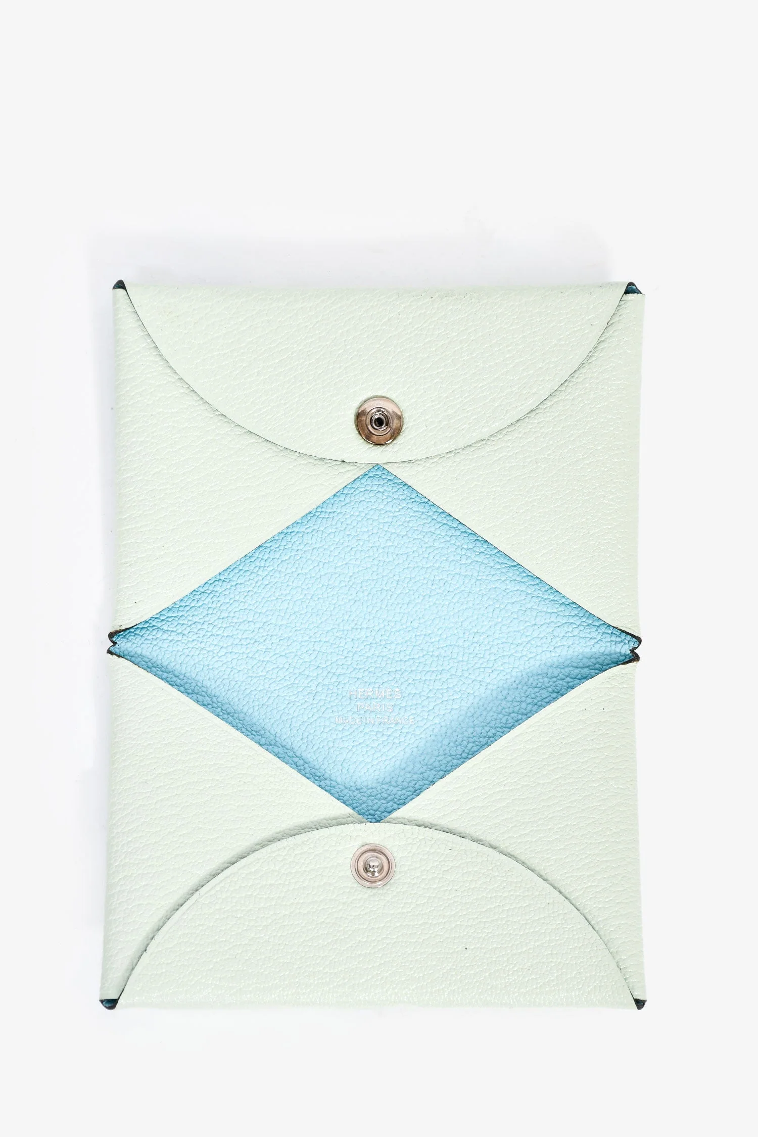 Hermes 2023 Vert Fizz Calvi Card Holder - Image 6