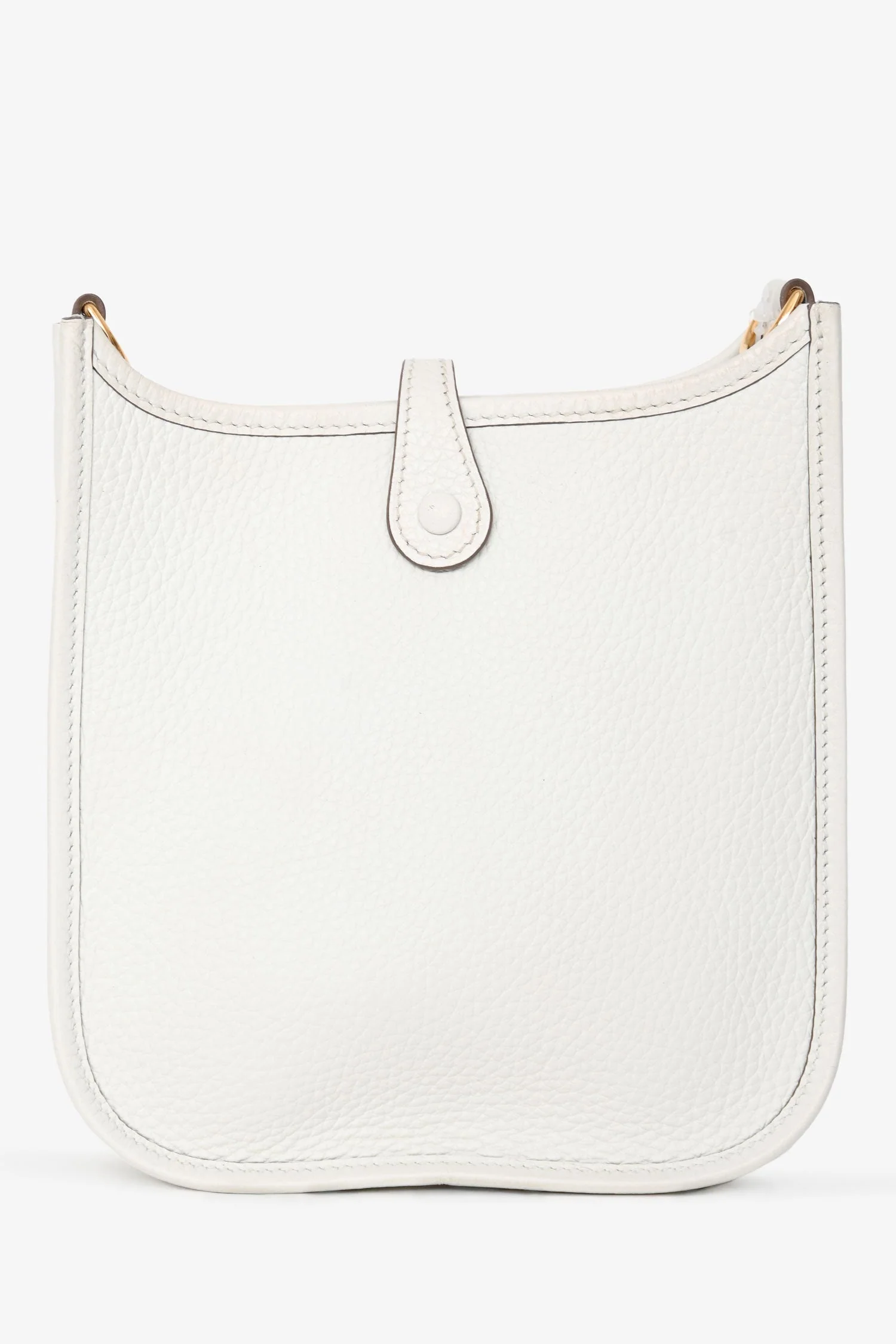 Hermès 2024 Blanc Clemence Leather Evelyne TPM - Image 2