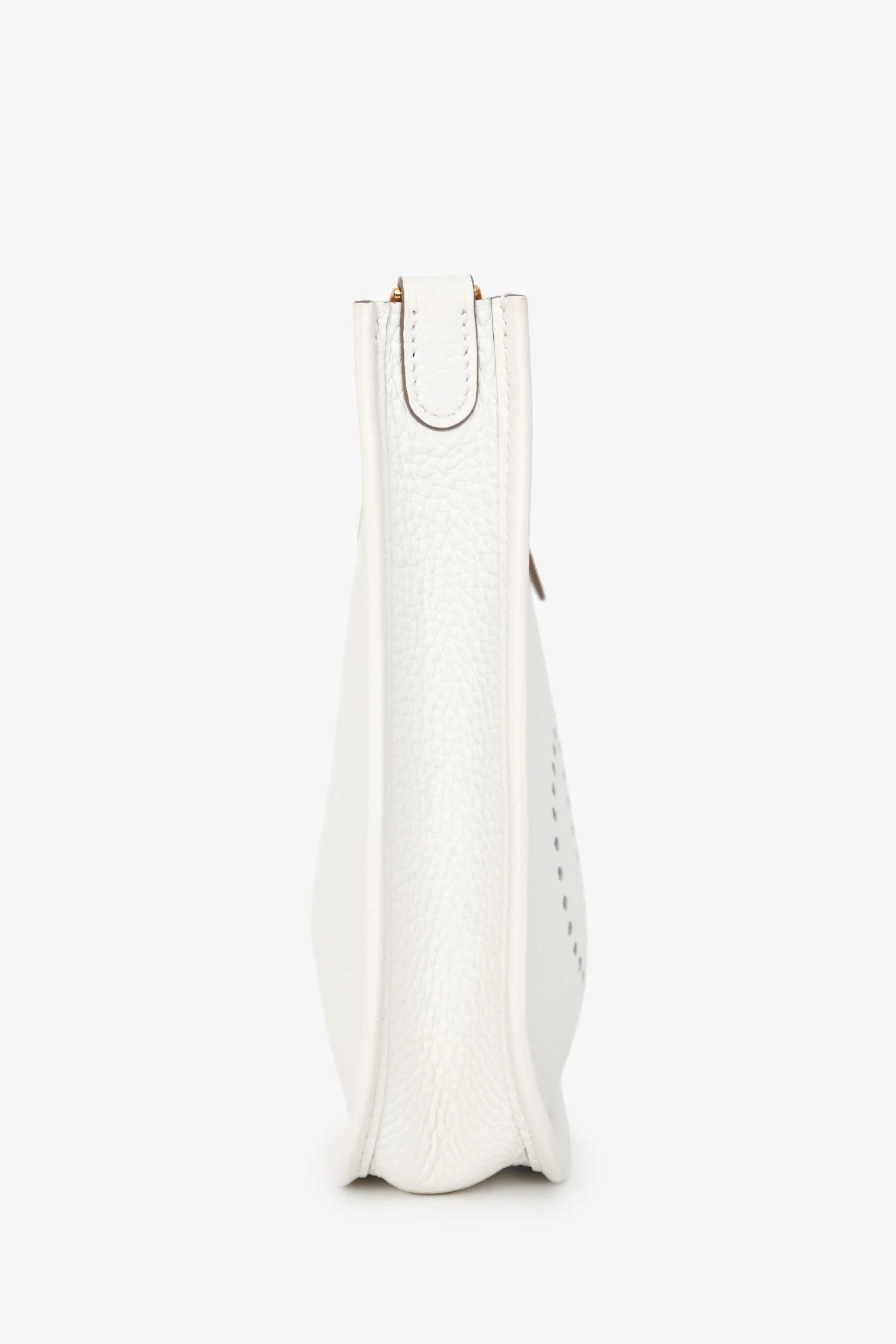 Hermès 2024 Blanc Clemence Leather Evelyne TPM - Image 3
