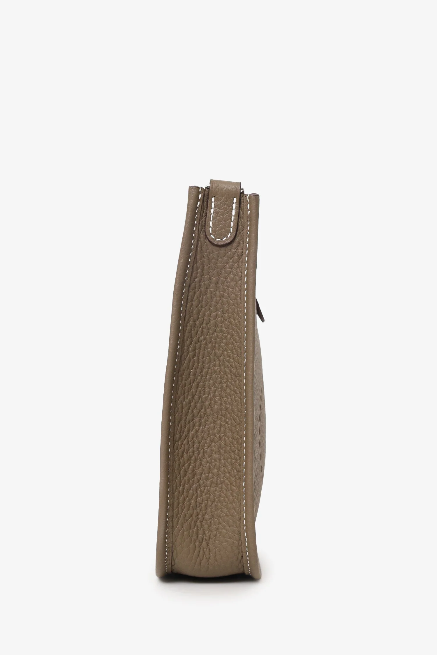 Hermès 2024 Etoupe Clemence Leather Mini Evelyne TPM 16 Crossbody - Image 3
