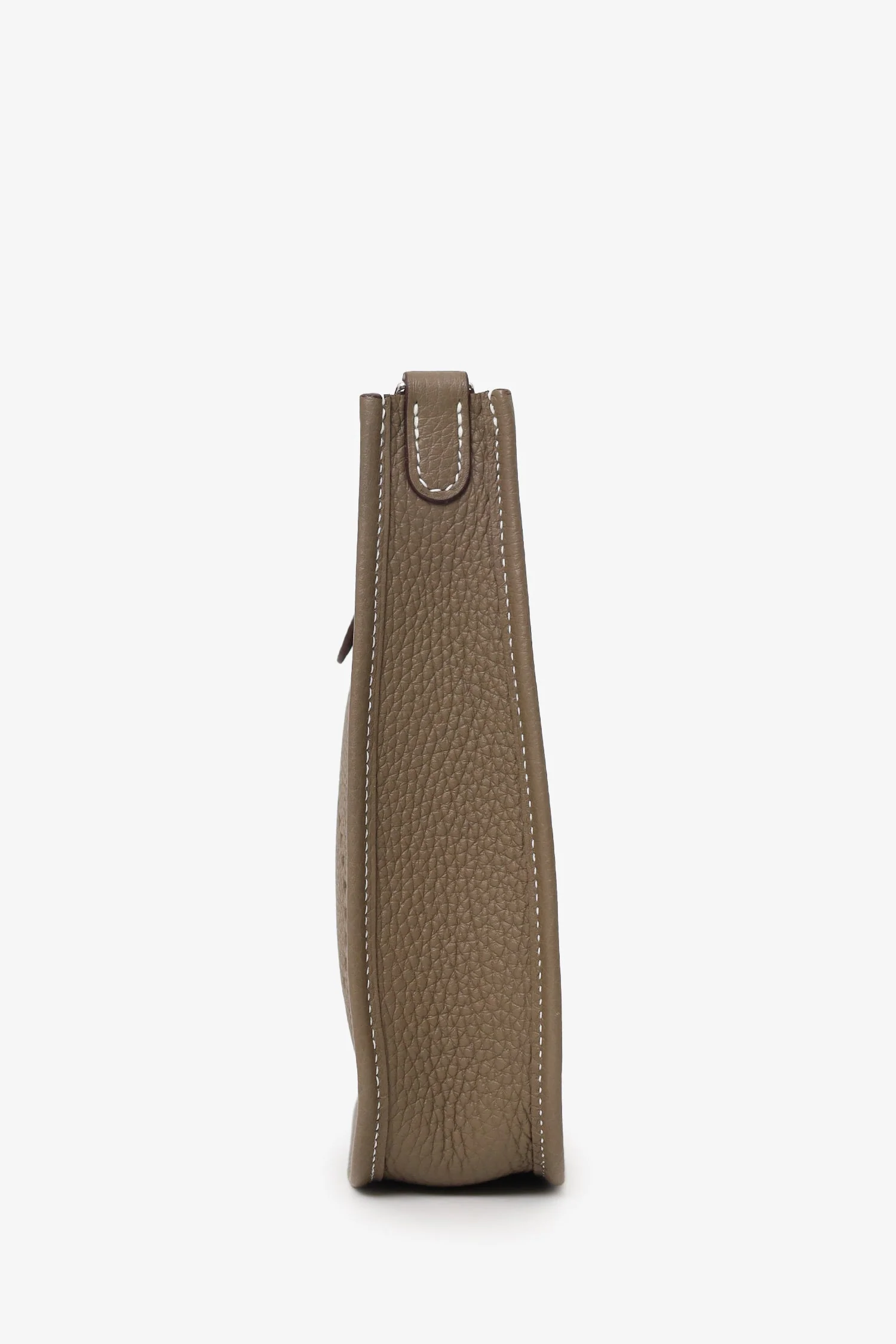 Hermès 2024 Etoupe Clemence Leather Mini Evelyne TPM 16 Crossbody - Image 4