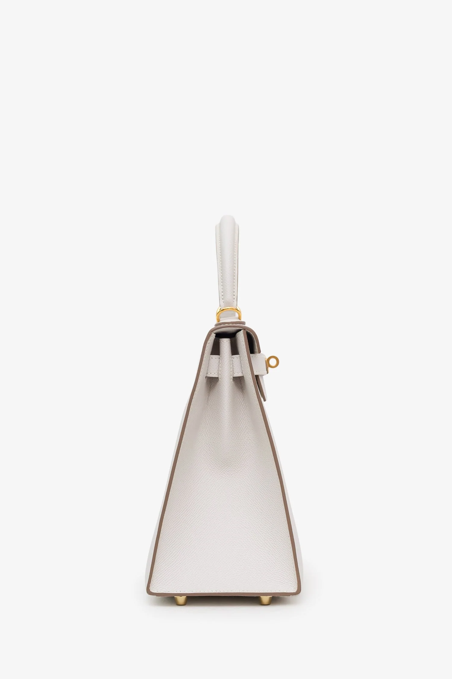 Hermès 2024 Gris Pale Epsom Leather Sellier Kelly 28 With Strap - Image 3