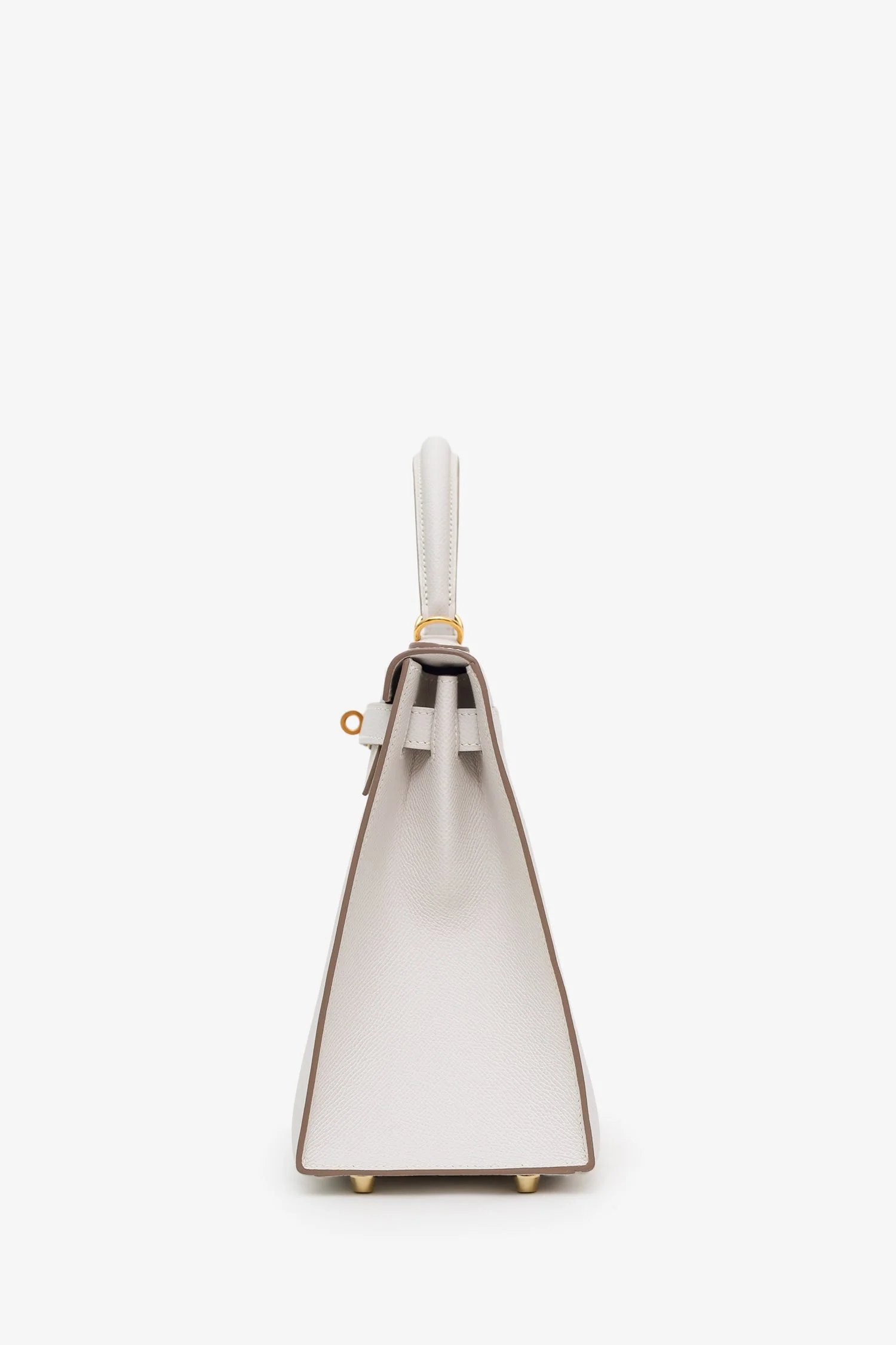 Hermès 2024 Gris Pale Epsom Leather Sellier Kelly 28 With Strap - Image 4