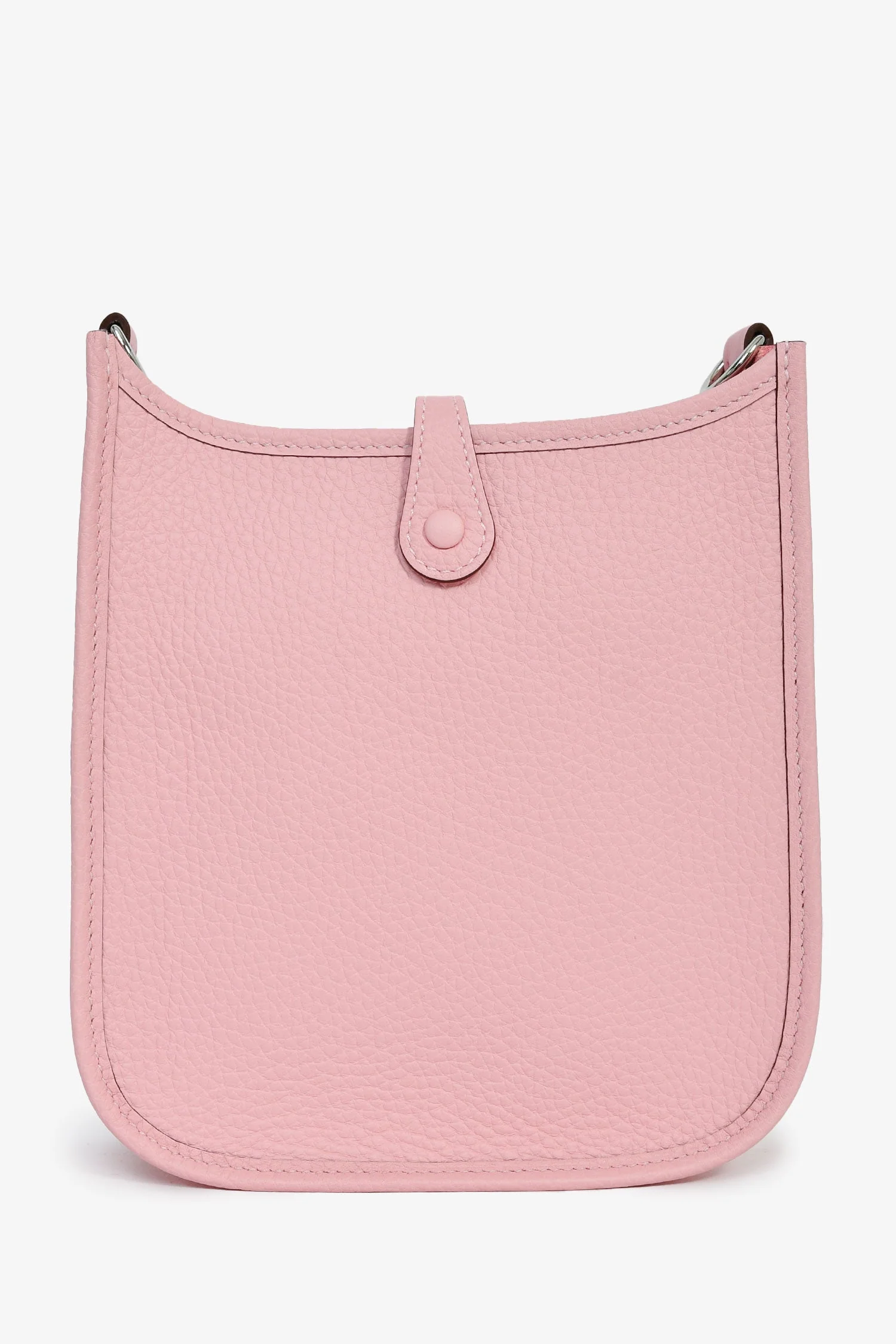 Hermès 2025 Rose Sakura Clemence Leather Evelyne TPM Crossbody - Image 2