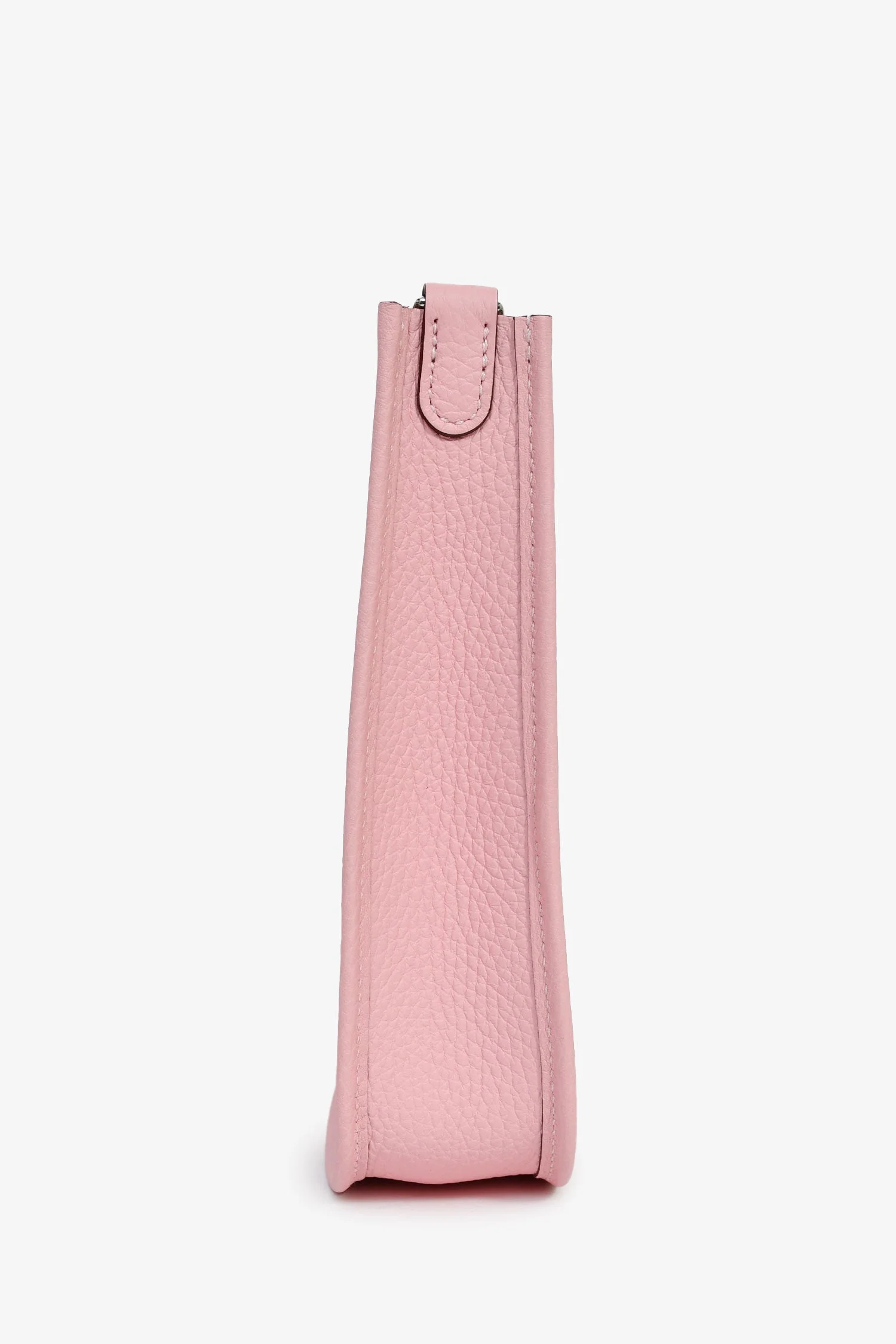 Hermès 2025 Rose Sakura Clemence Leather Evelyne TPM Crossbody - Image 3