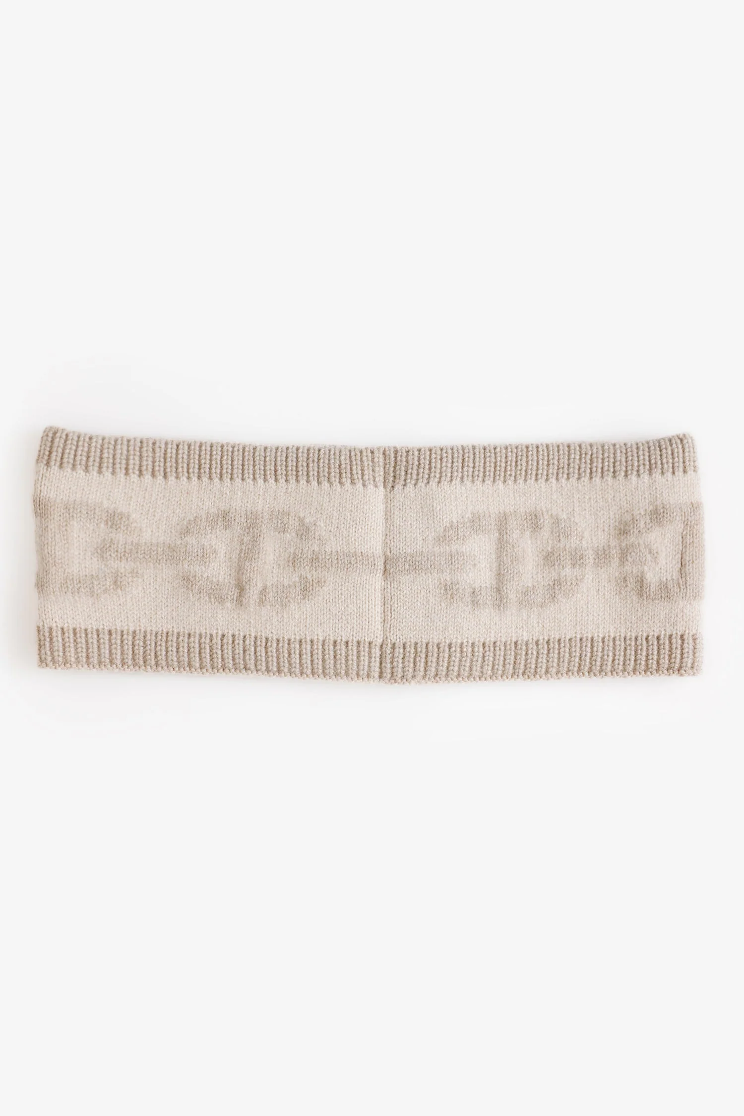 Hermès Beige Cashmere Chaine d'Ancre Knitted Headband Size Medium - Image 2