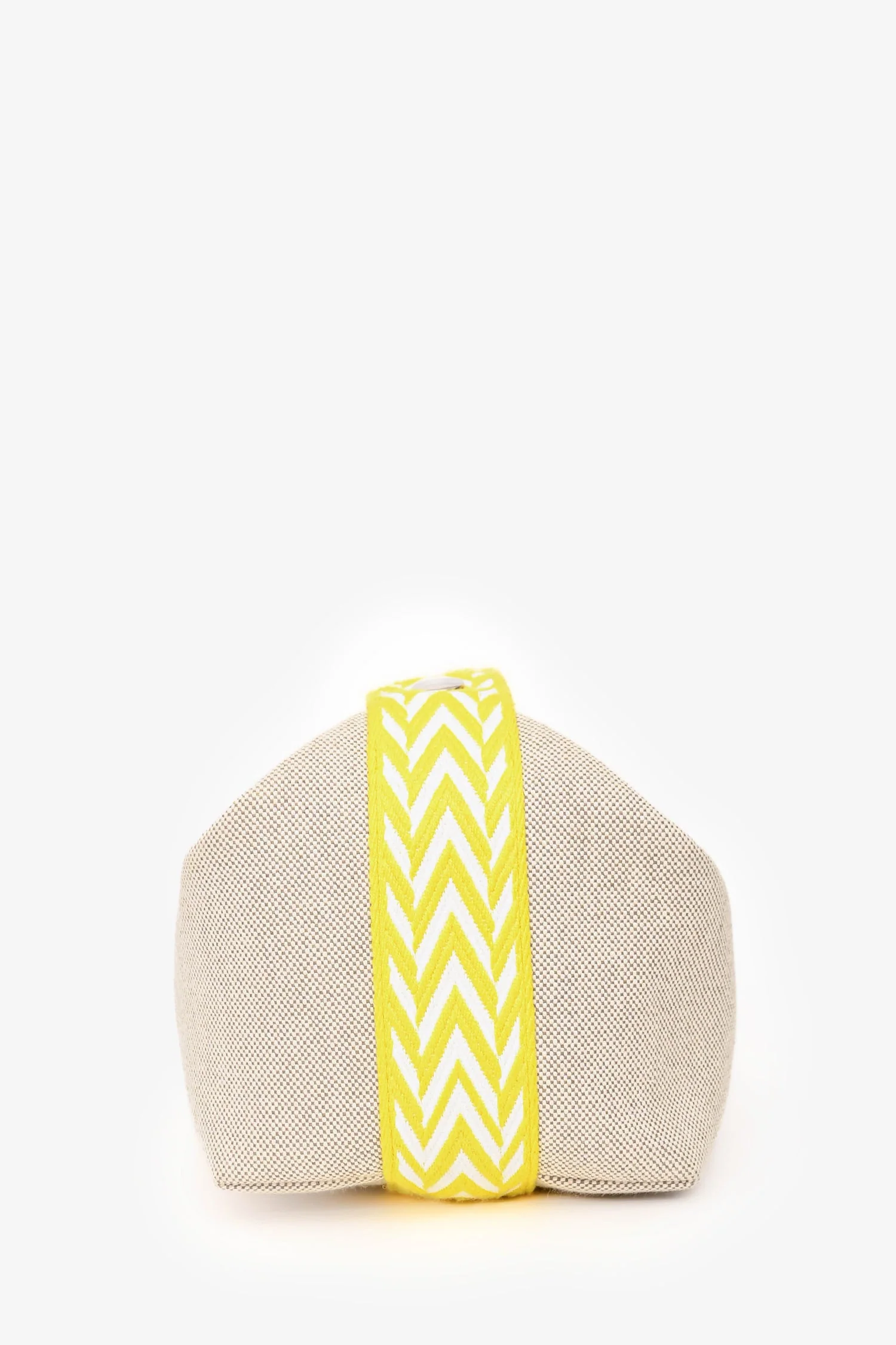 Hermès Beige/Yellow Canvas Bride-A-Brac Small Case - Image 3