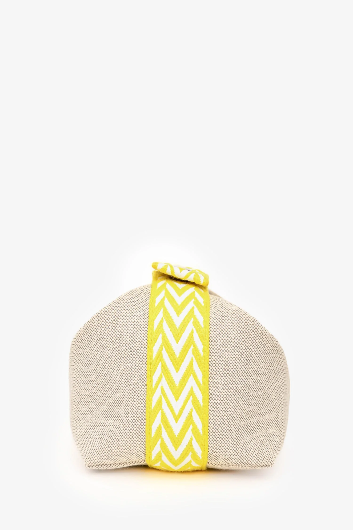Hermès Beige/Yellow Canvas Bride-A-Brac Small Case - Image 4