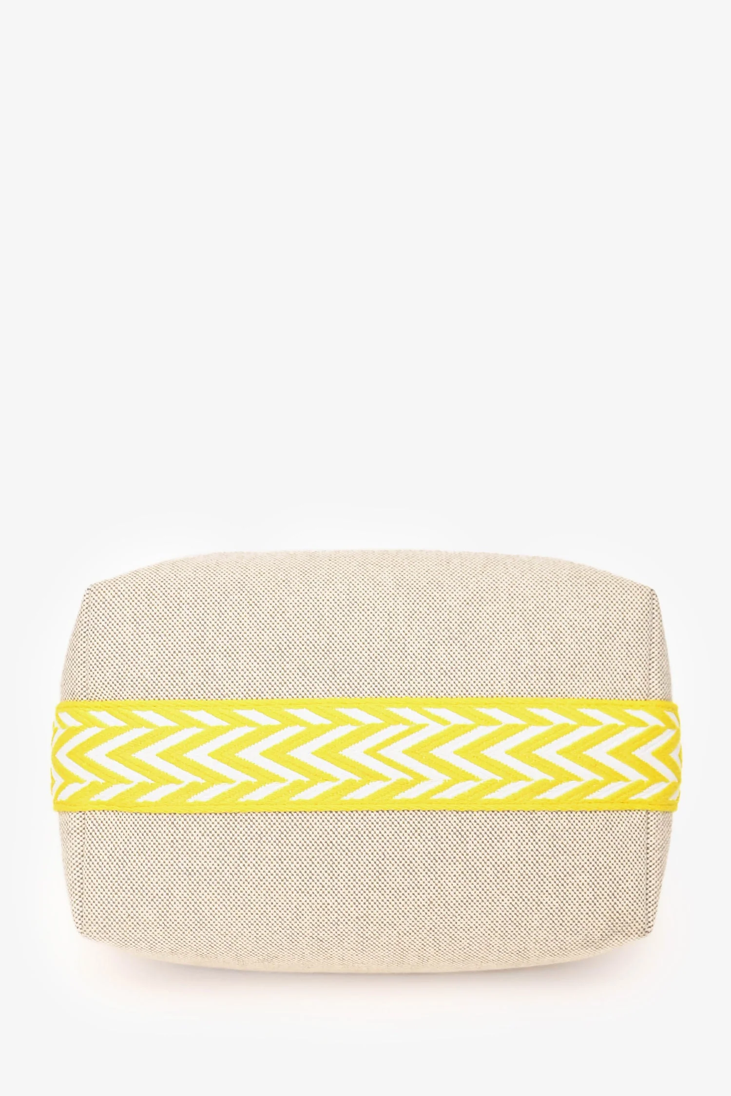 Hermès Beige/Yellow Canvas Bride-A-Brac Small Case - Image 5