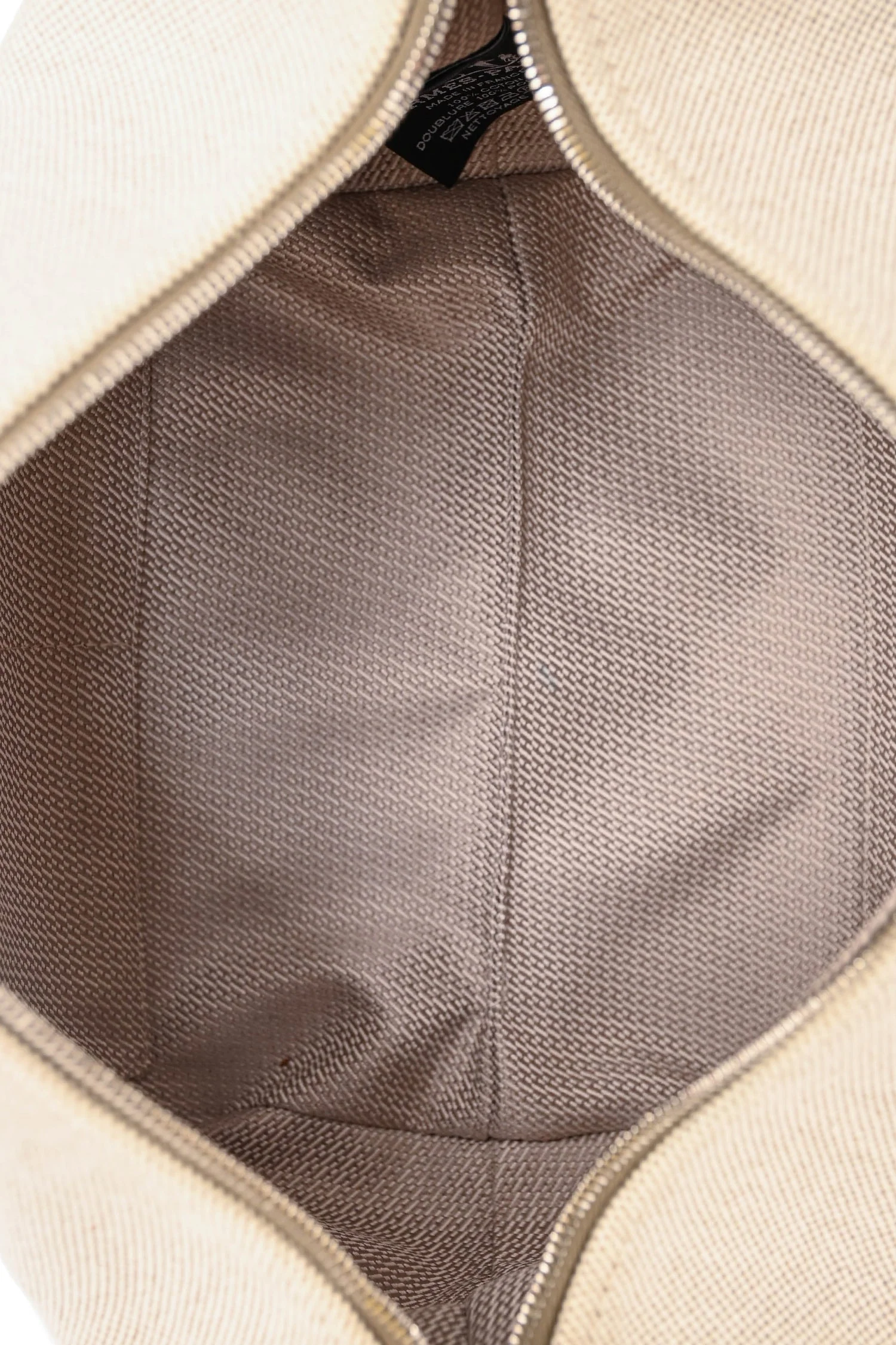 Hermès Beige/Yellow Canvas Bride-A-Brac Small Case - Image 6