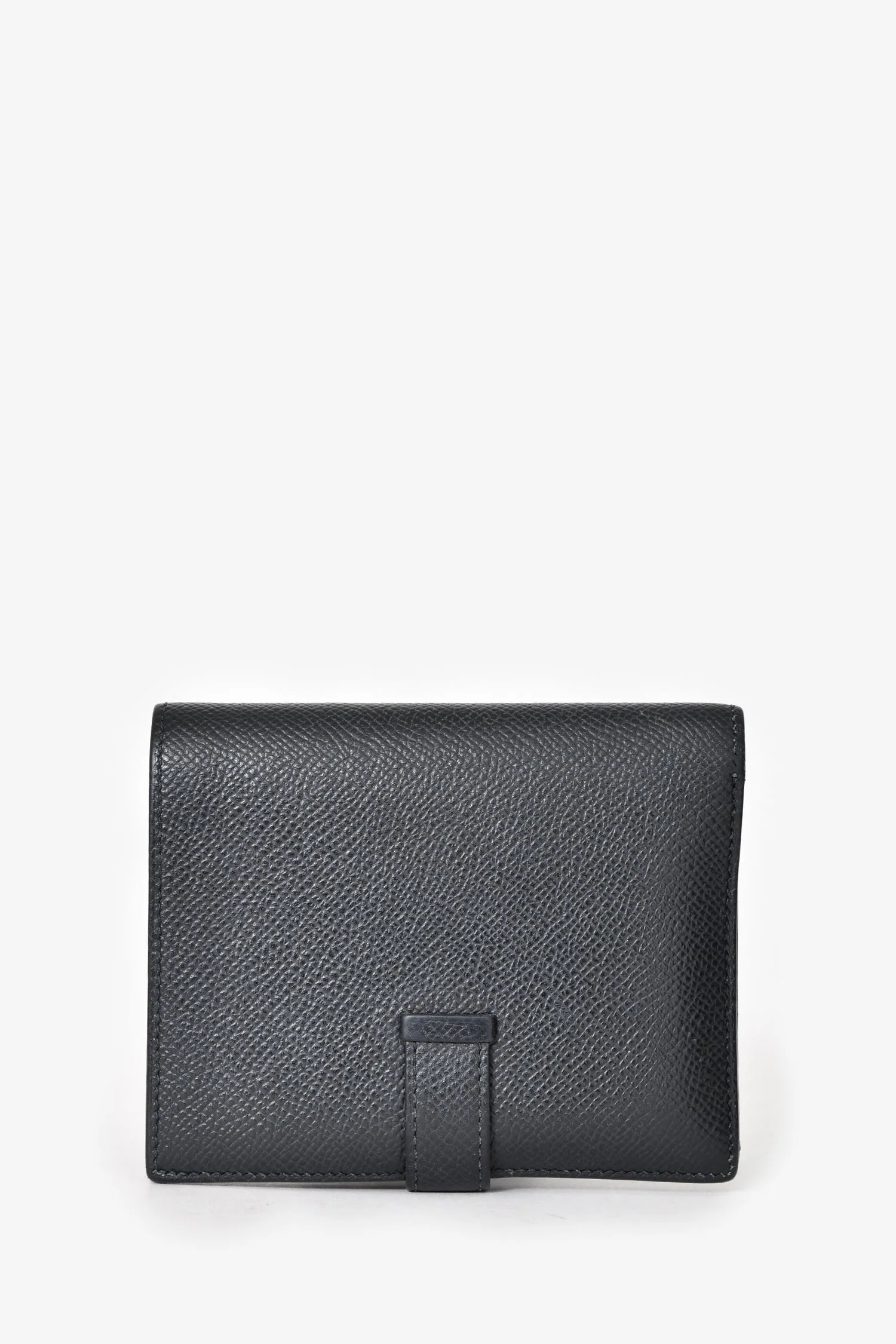 Hermès Black Epsom Leather 'H' Bearn Compact Wallet - Image 3