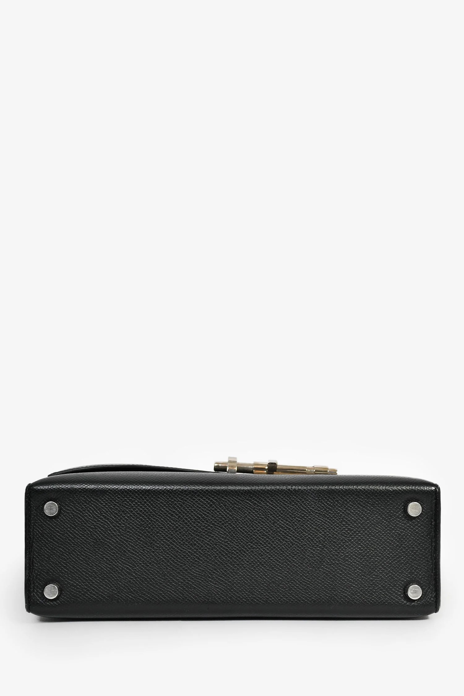 Hermes Black Epsom Leather Verrou 23 Shoulder Bag - Image 5