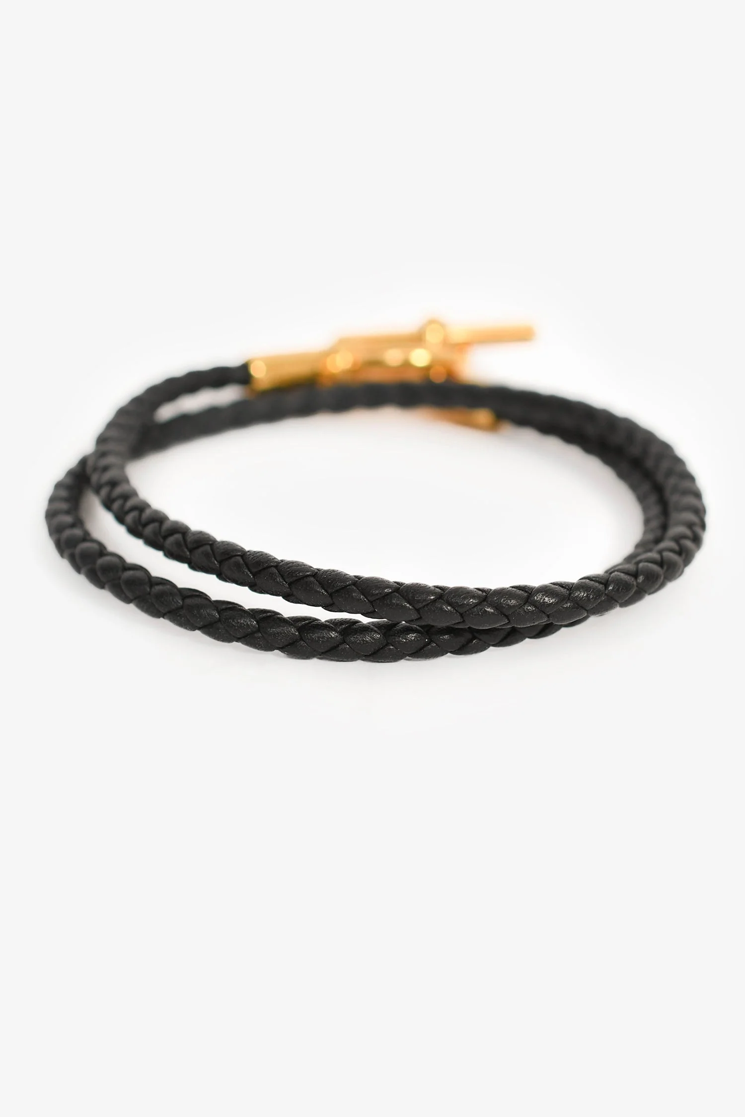 Hermes Black 'Glénan Double Tour' Bracelet - Image 3