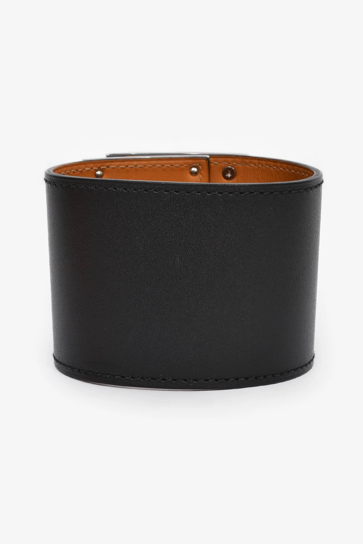 Hermes Black Leather 'Kelly Extreme' Bracelet - Image 3