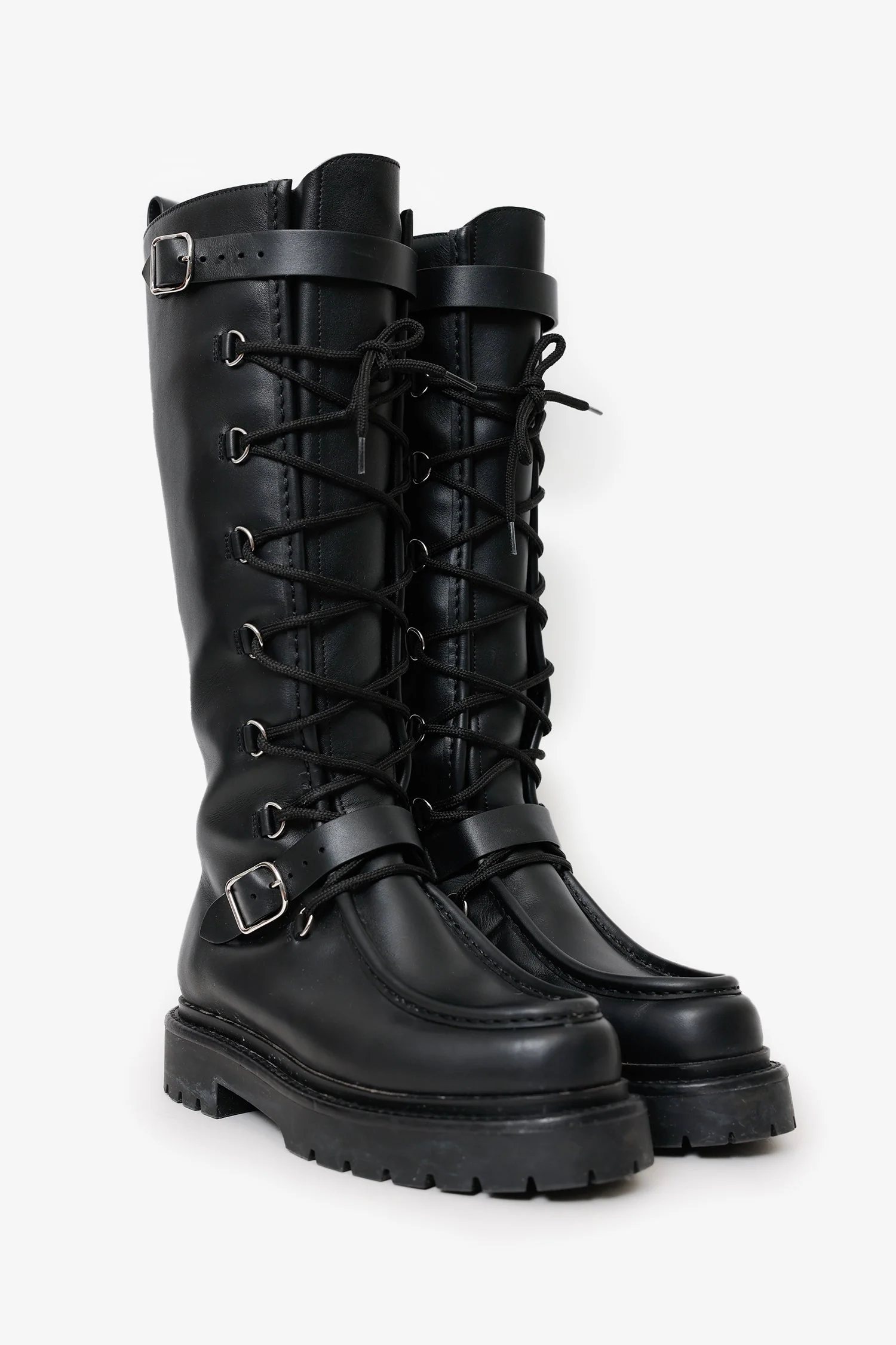Hermès Black Leather Landscape Boot Size 37.5 - Image 2