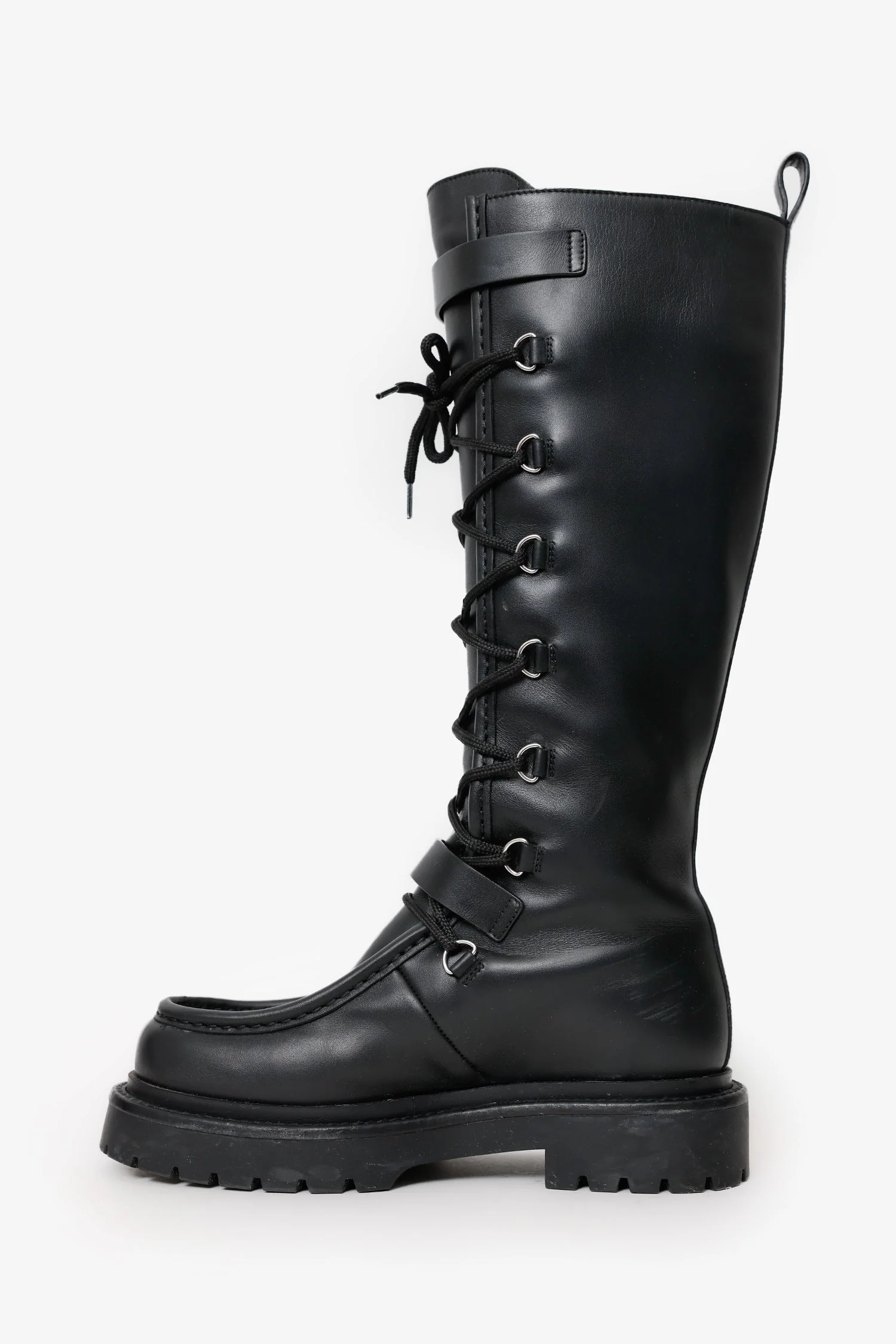 Hermès Black Leather Landscape Boot Size 37.5 - Image 5