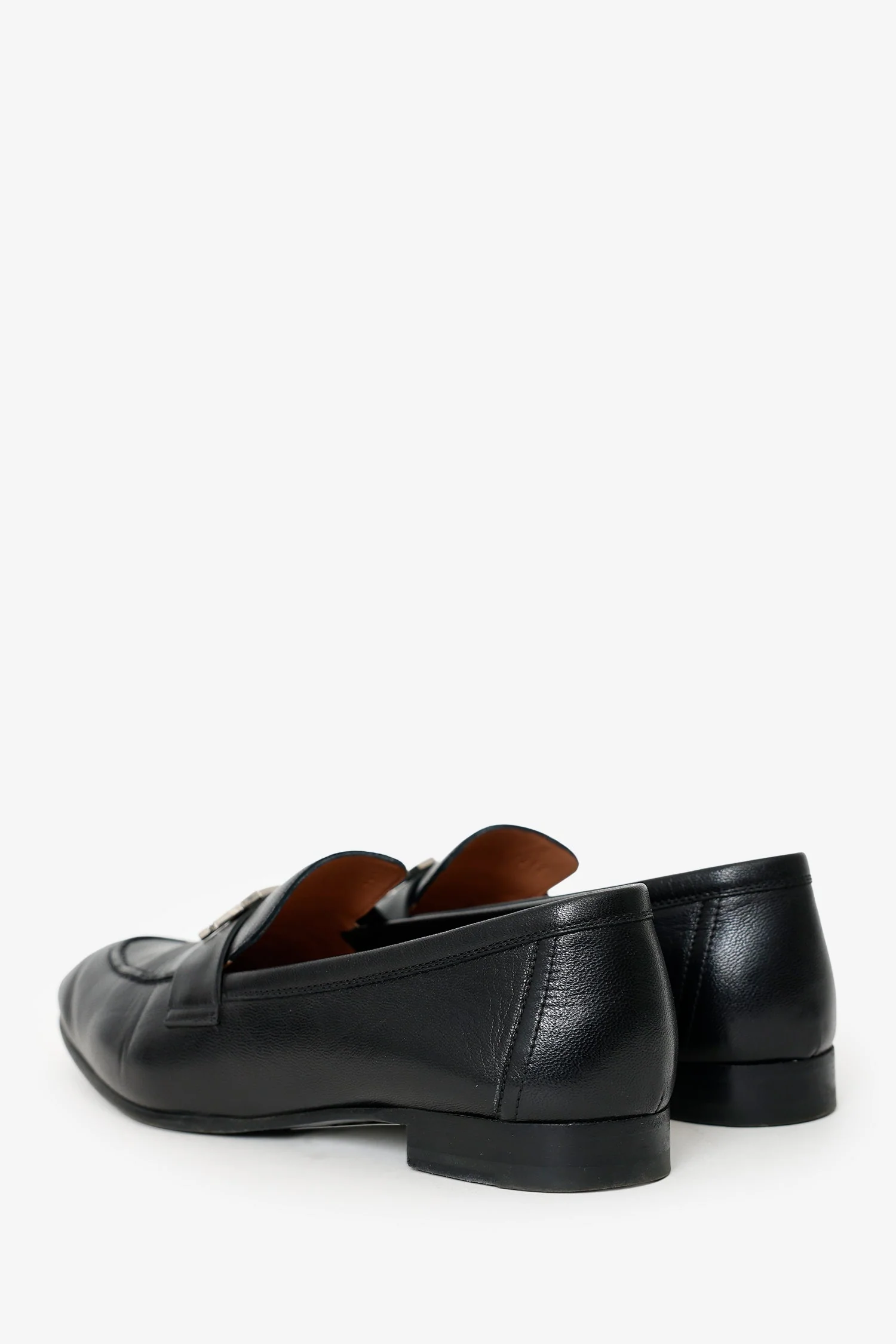 Hermès Black Leather Paris Loafer Size 37 - Image 4
