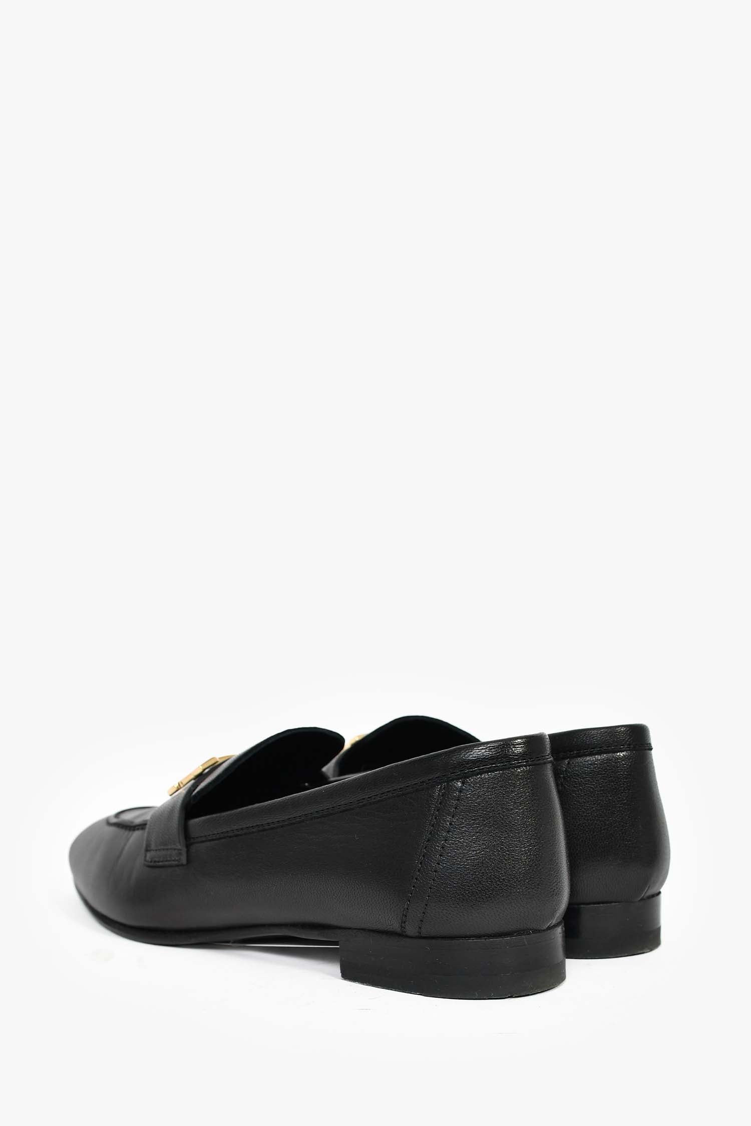 Hermès Black Leather 'Paris' Loafers Size 36 - Image 5