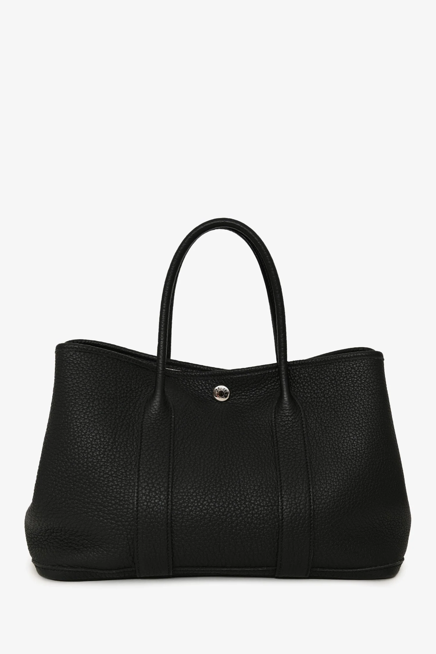 Hermès Black Negonda Leather Garden Party 30 - Image 2
