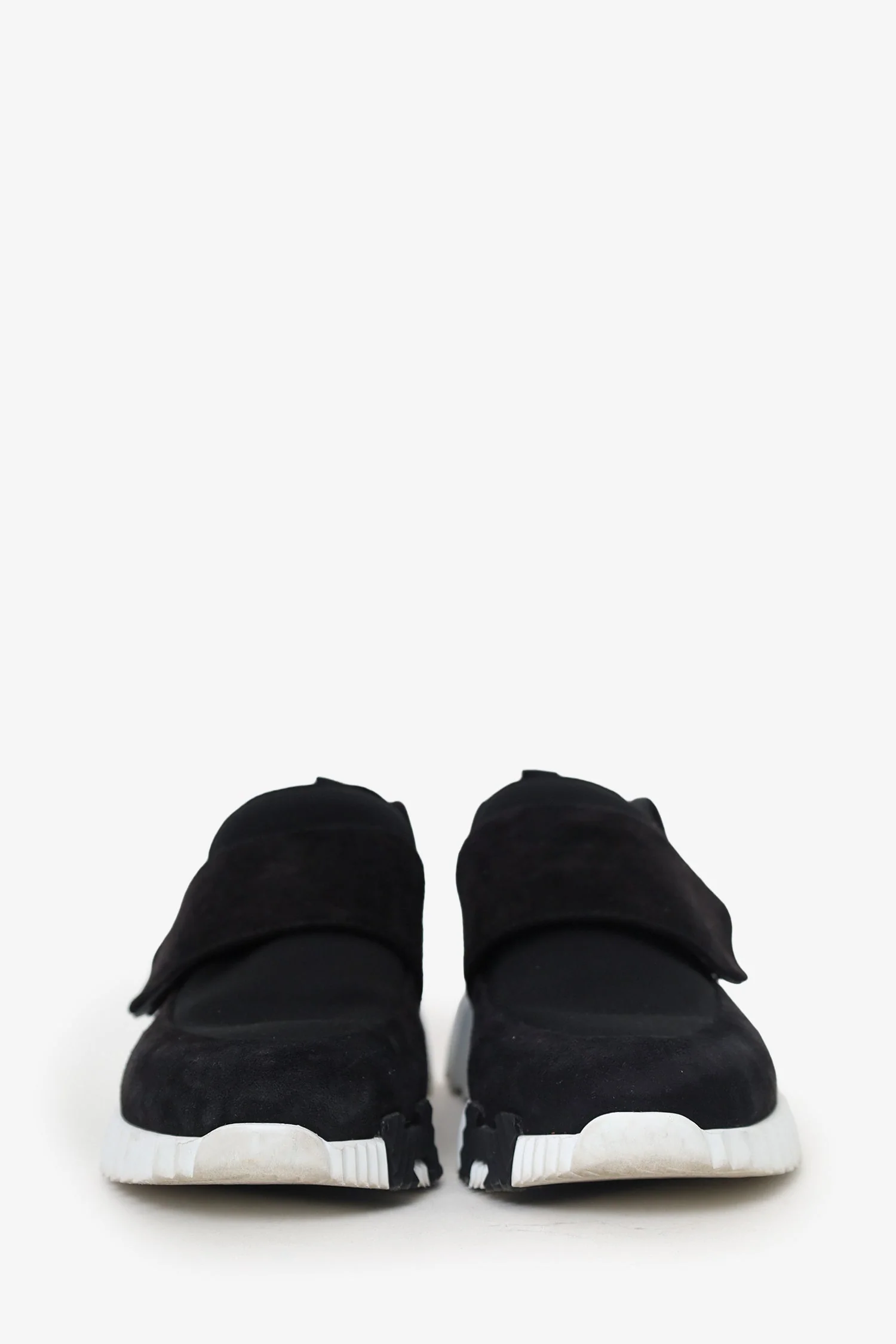 Hermes Black Suede H Sneakers Size 36 - Image 3