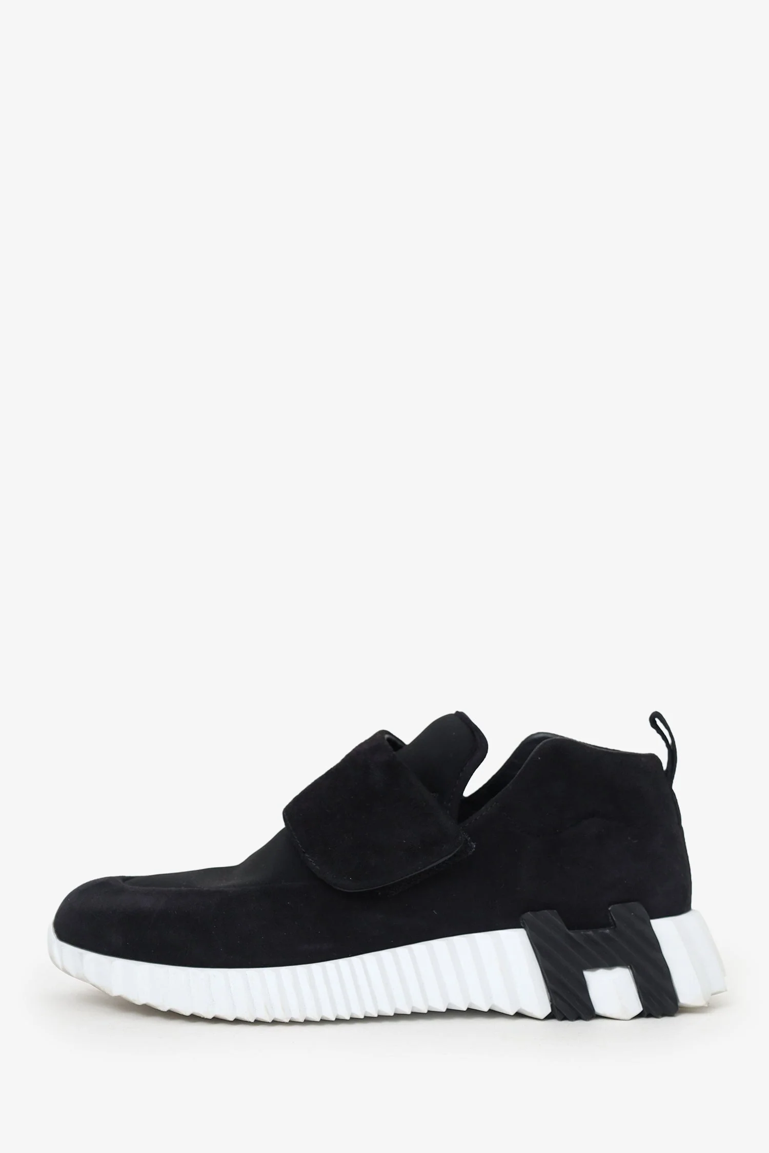 Hermes Black Suede H Sneakers Size 36 - Image 5