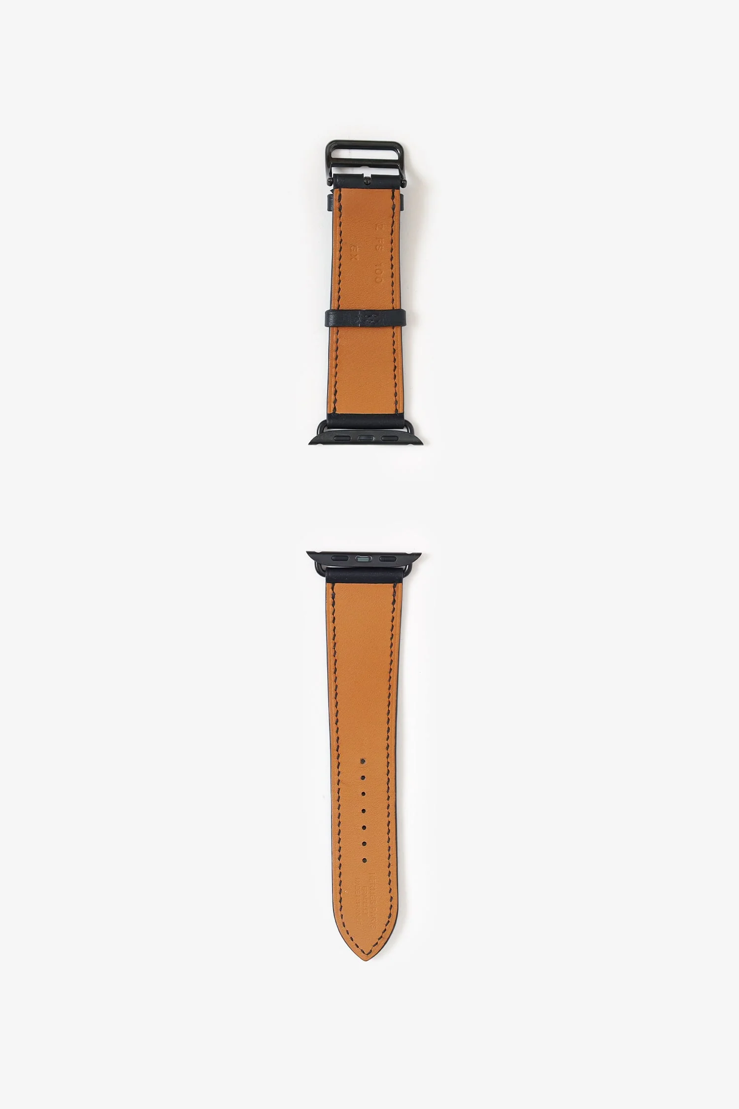 Hermès Black Swift Apple Watch Strap Size 44mm - Image 5
