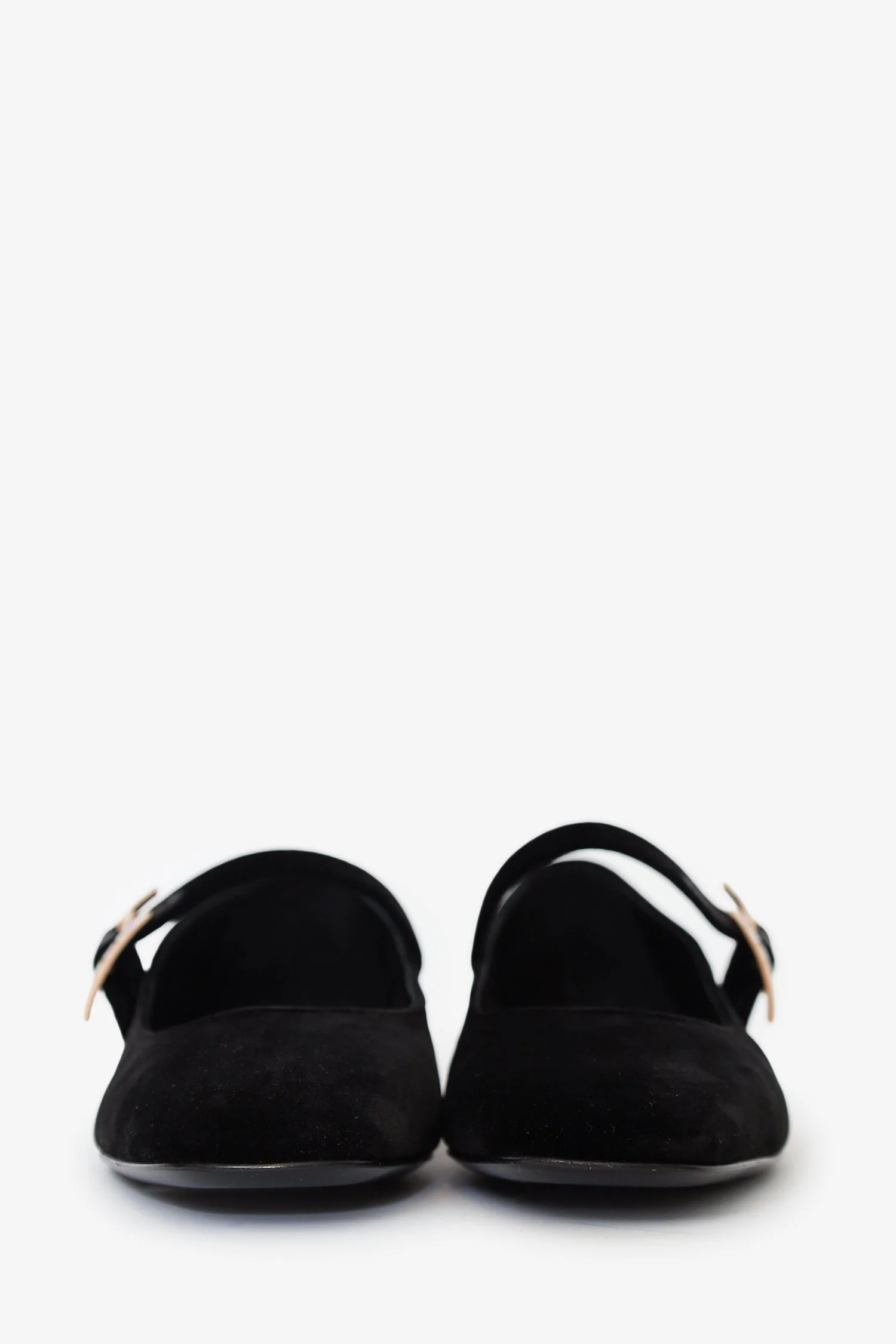 Hermès Black Velvet Jane Ballet Flat Size 37.5 - Image 3
